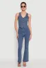 Button Front Denim Vest sold by Rainbow