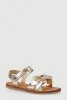 Girls Bow Knot Band Velcro Strap Sandals sold by Rainbow