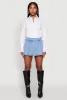 Haute Monde Denim Pleated Skirt sold by Rainbow