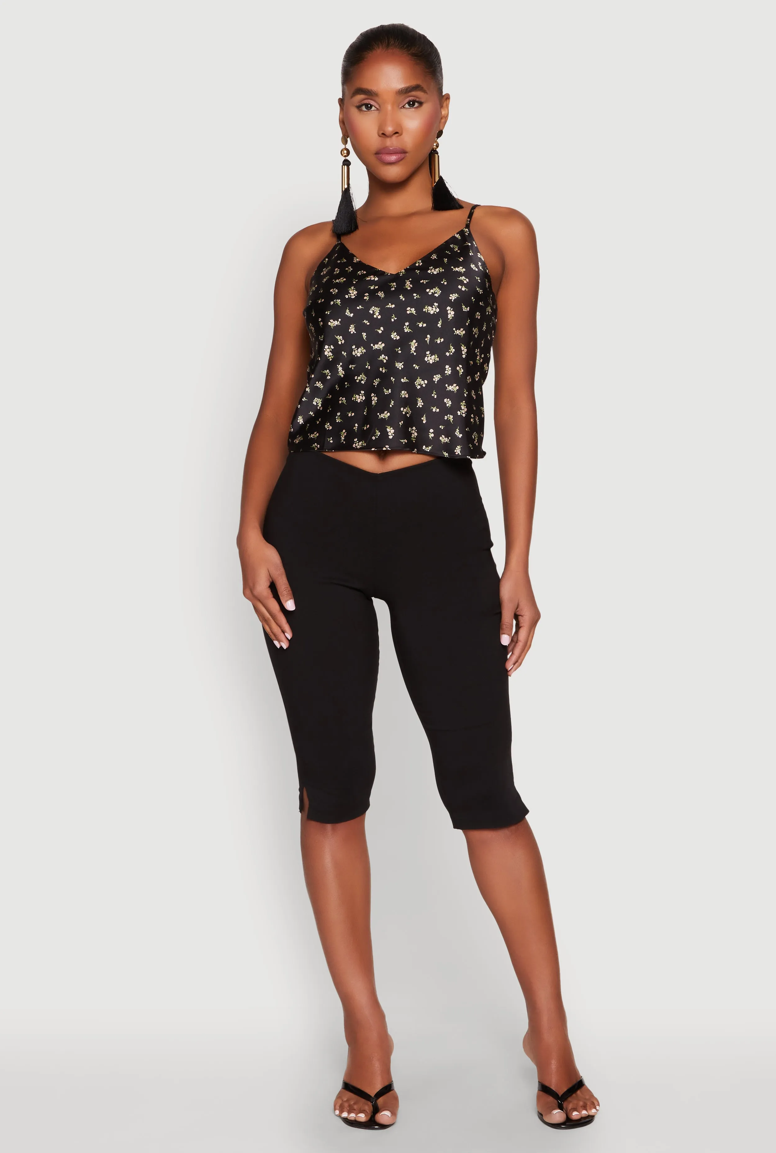 Satin Patterned Print Cami sold by Rainbow