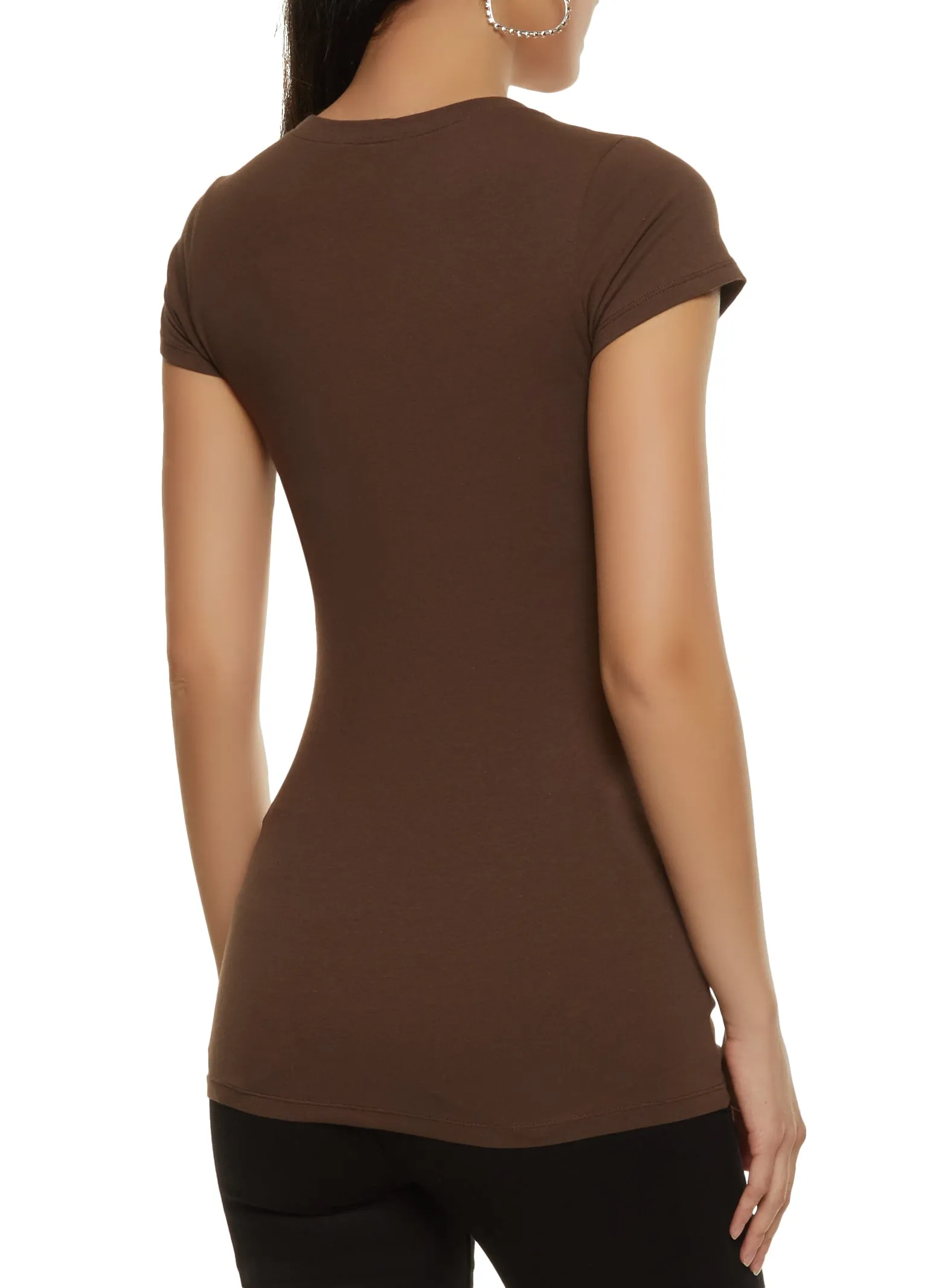 Basic Scoop Neck Tee sold by Rainbow product image thumbnail 2