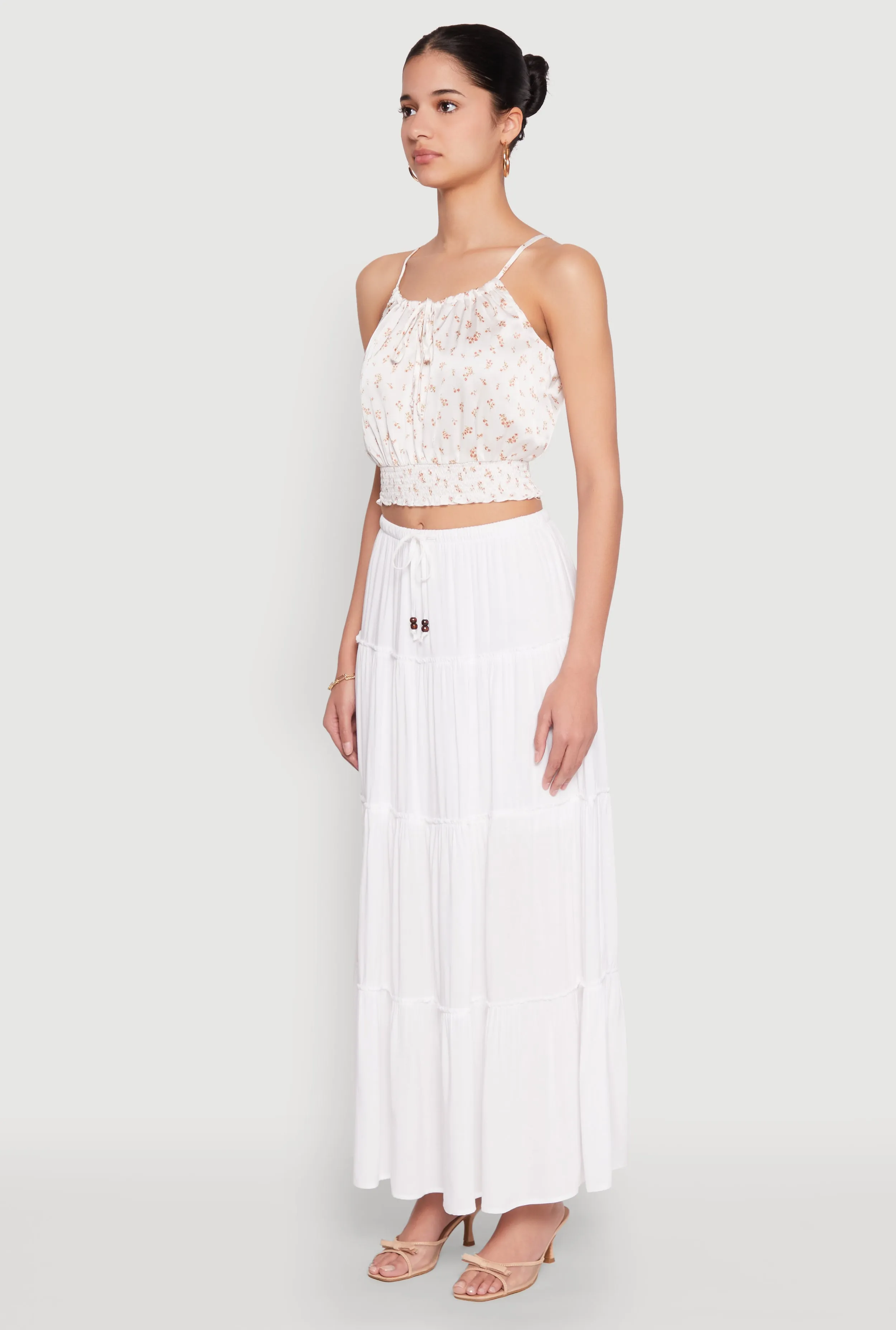 Almost Famous Tiered Maxi Skirt sold by Rainbow product image thumbnail 3