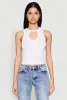 Seamless Notch Neck Crop Top sold by Rainbow