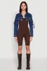 Daisy Cargo Pocket Sleeve Bolero Jean Jacket sold by Rainbow