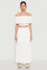 Almost Famous Slit Front Tiered Skirt sold by Rainbow