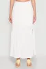 Almost Famous Slit Front Tiered Skirt sold by Rainbow