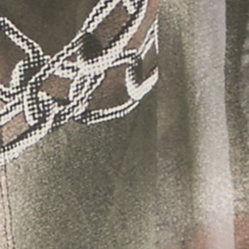 Plus Size Patterned Chain Print Mesh Duster sold by Rainbow product image thumbnail 4