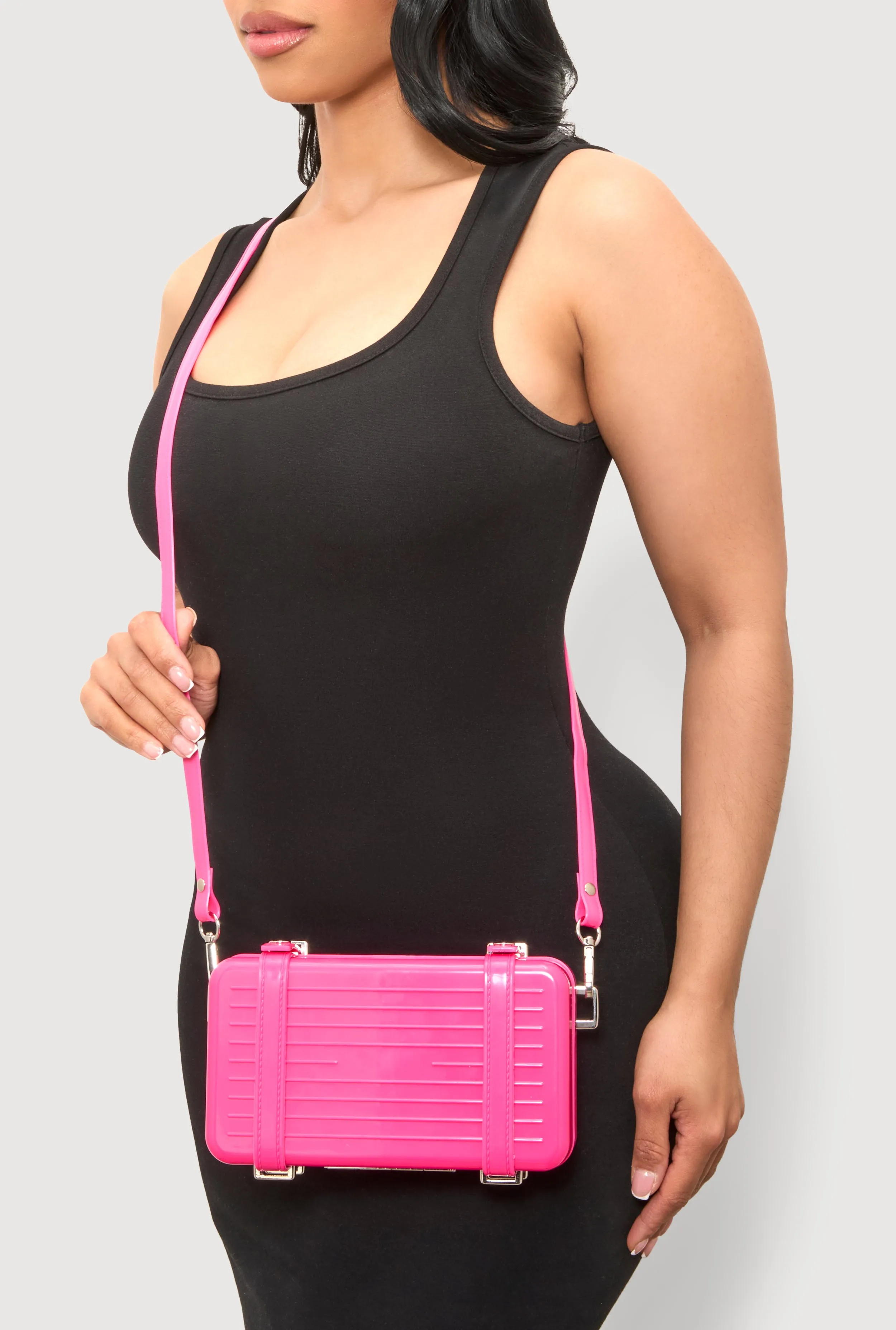 Hard Shell Crossbody Clutch Bag sold by Rainbow product image thumbnail 3