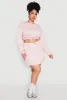 Plus Size Almost Famous Long Sleeve Cropped Sweatshirt sold by Rainbow