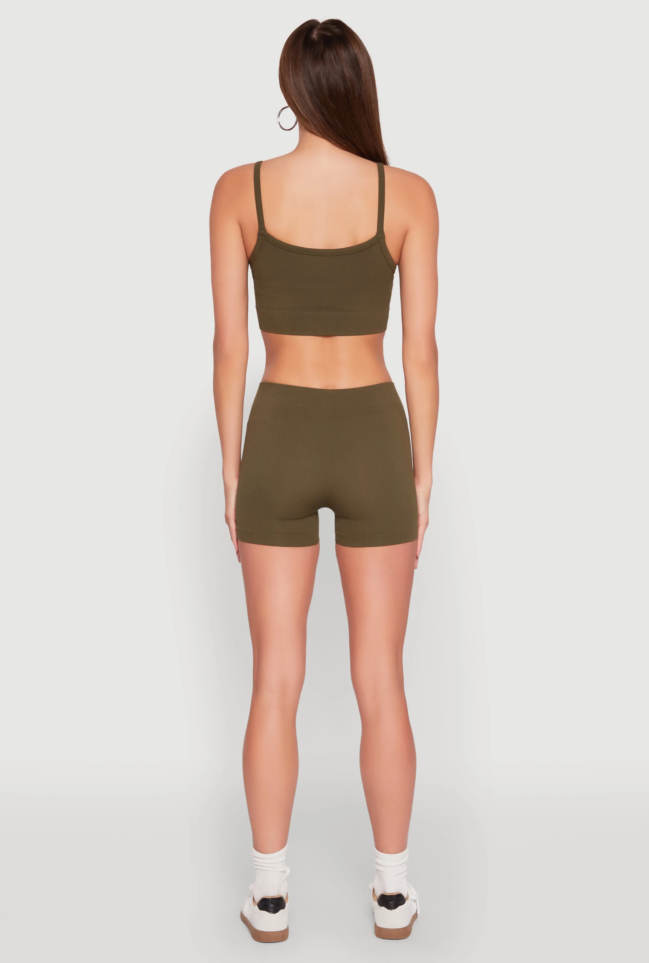 Seamless Cropped Cami and Shorts Set sold by Rainbow product image thumbnail 5