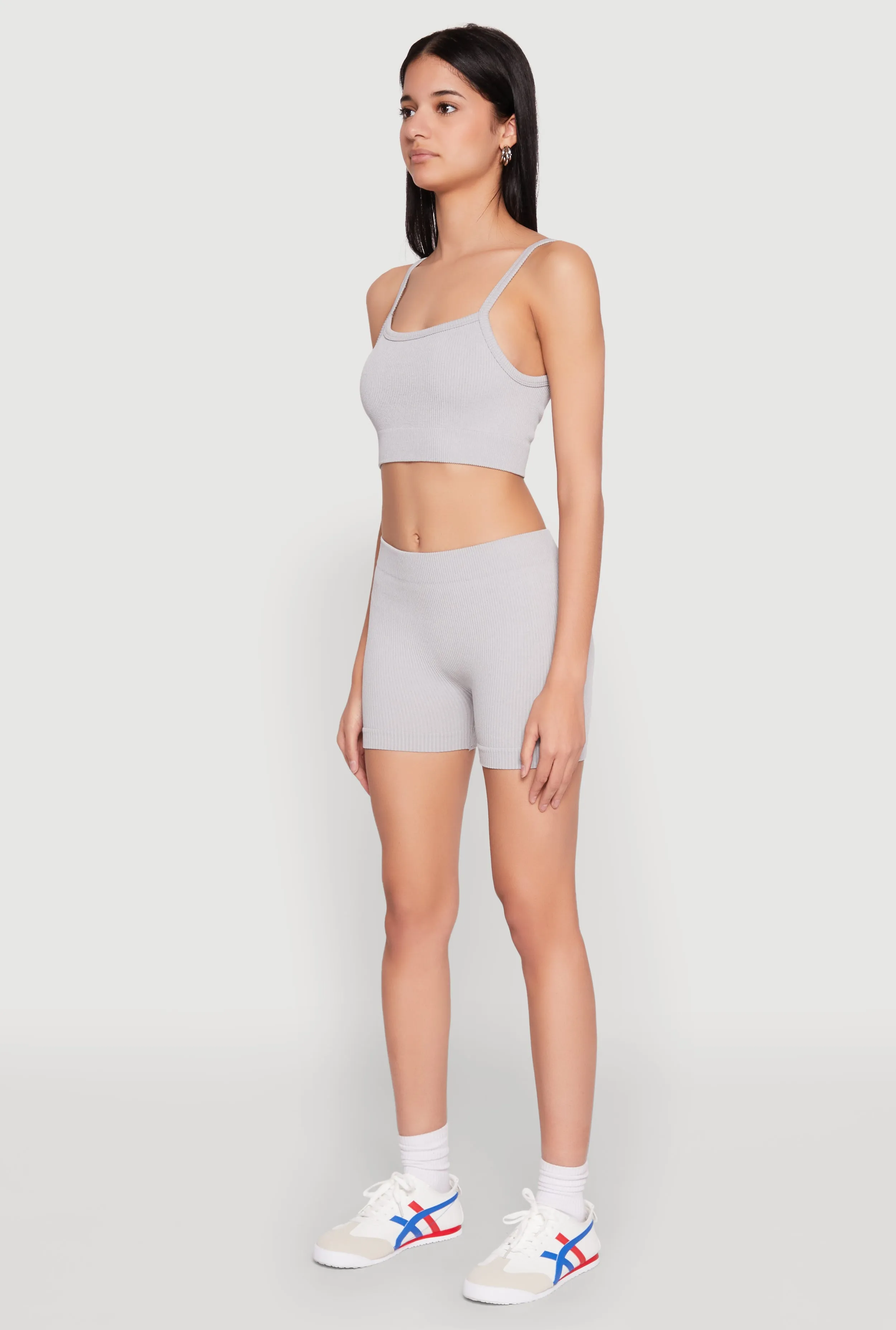 Seamless Cropped Cami and Shorts Set sold by Rainbow product image thumbnail 3