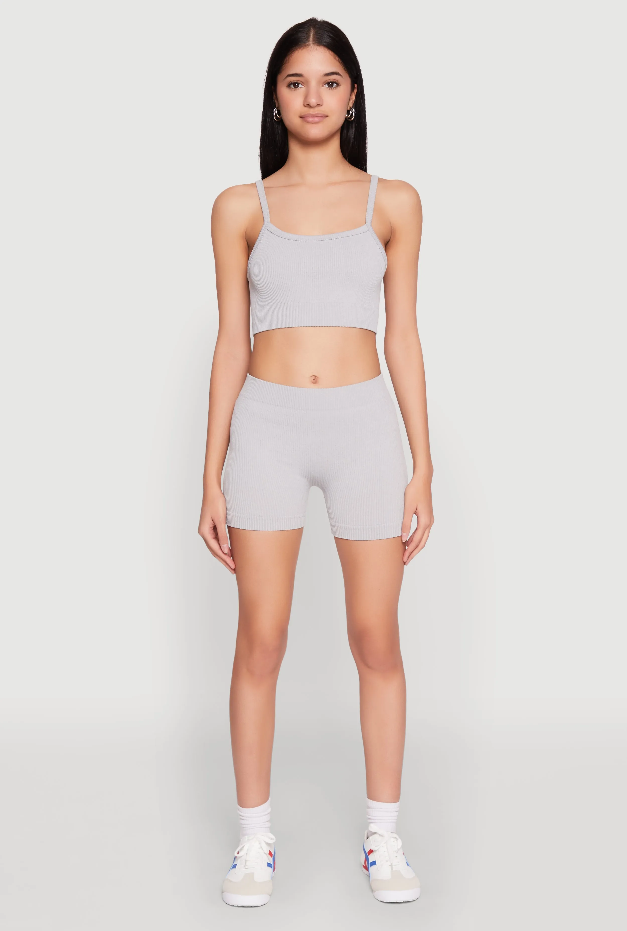 Seamless Cropped Cami and Shorts Set sold by Rainbow product image thumbnail 2