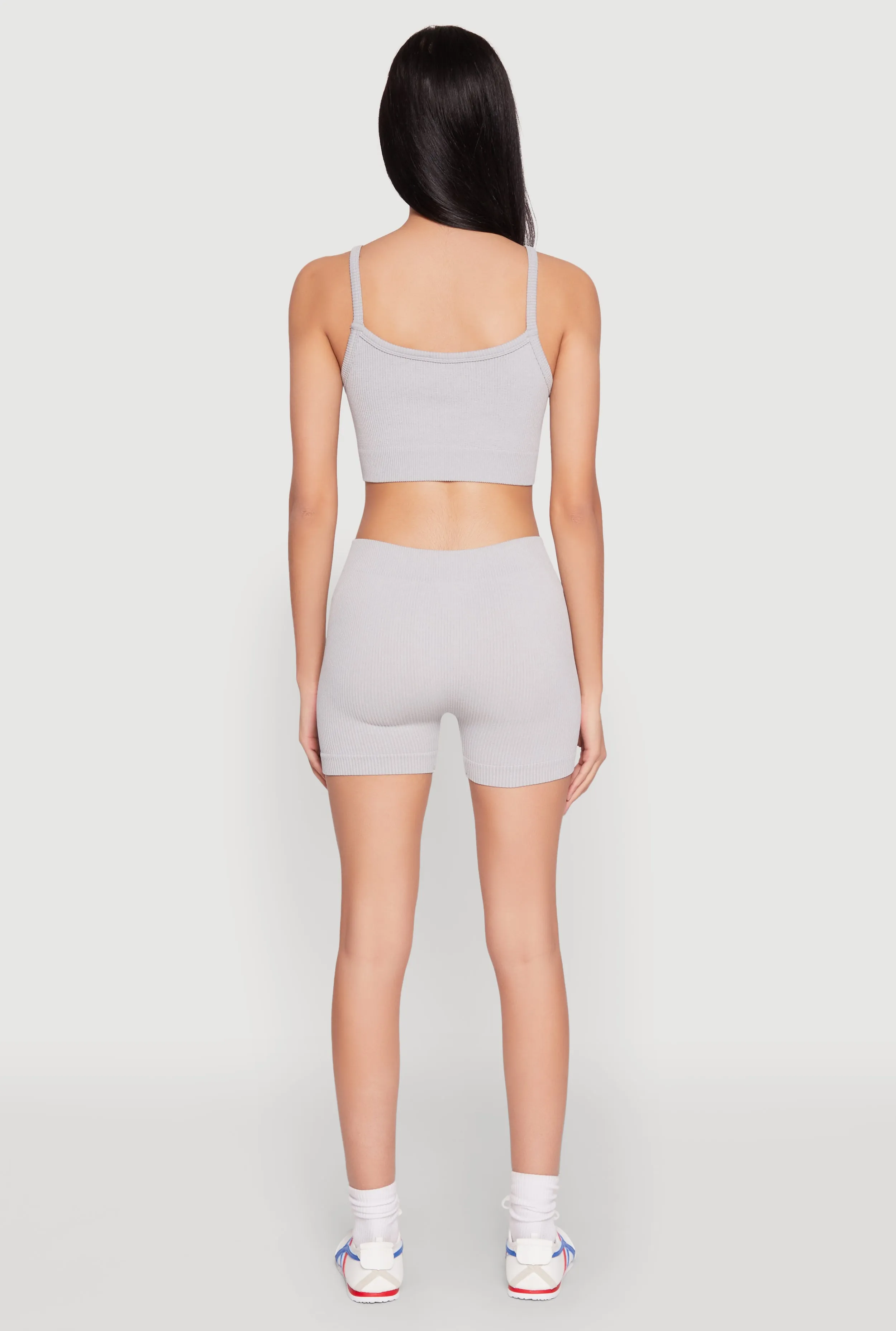 Seamless Cropped Cami and Shorts Set sold by Rainbow product image thumbnail 5