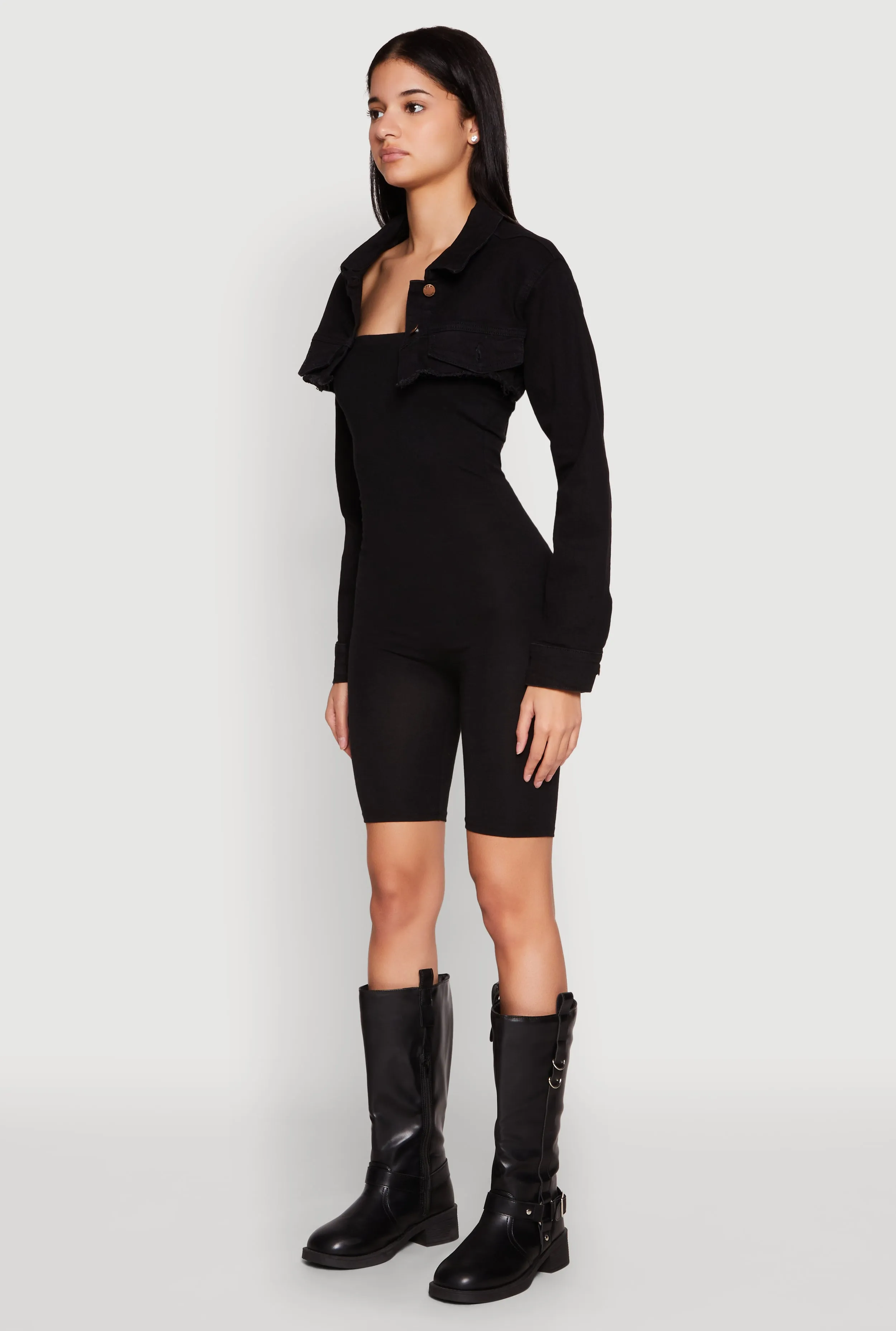 Daisy Denim Frayed Bolero Jacket sold by Rainbow product image thumbnail 5