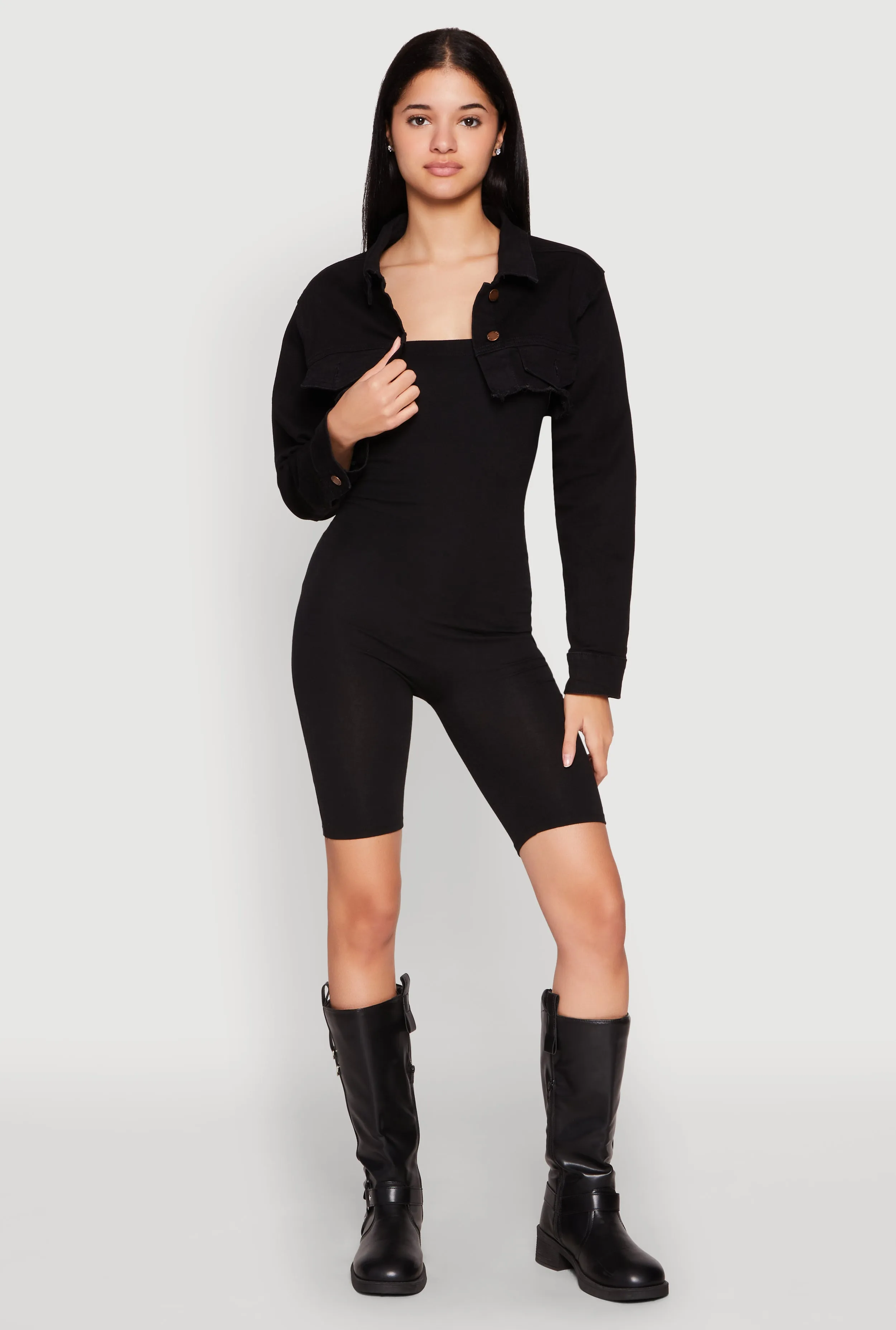 Daisy Denim Frayed Bolero Jacket sold by Rainbow product image thumbnail 3