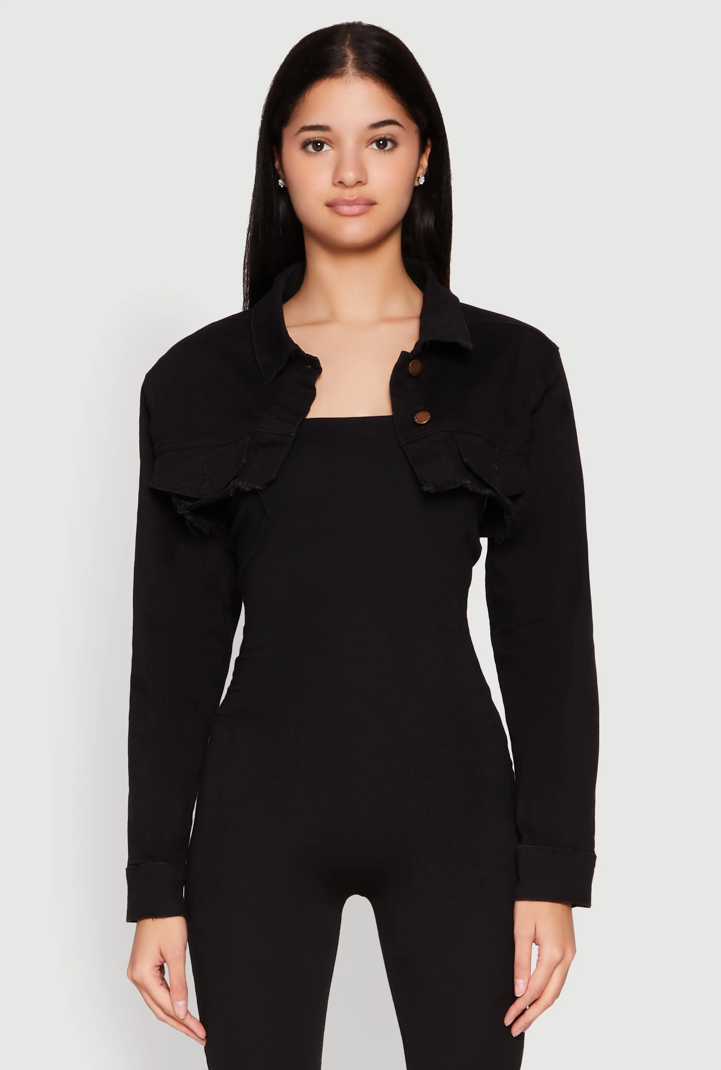 Daisy Denim Frayed Bolero Jacket sold by Rainbow product image thumbnail 2