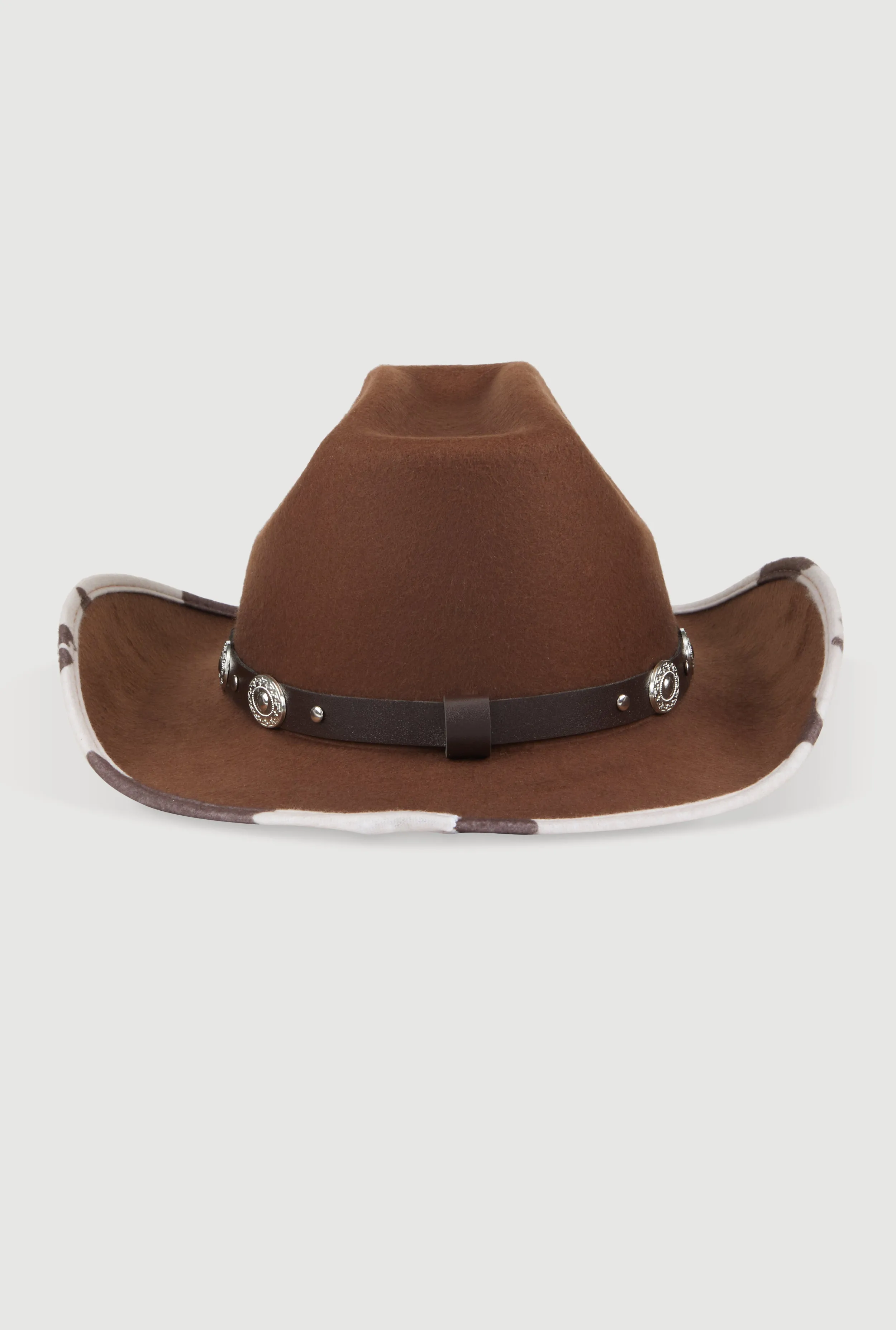 Studded Trim Cow Print Cowboy Hat sold by Rainbow product image thumbnail 5