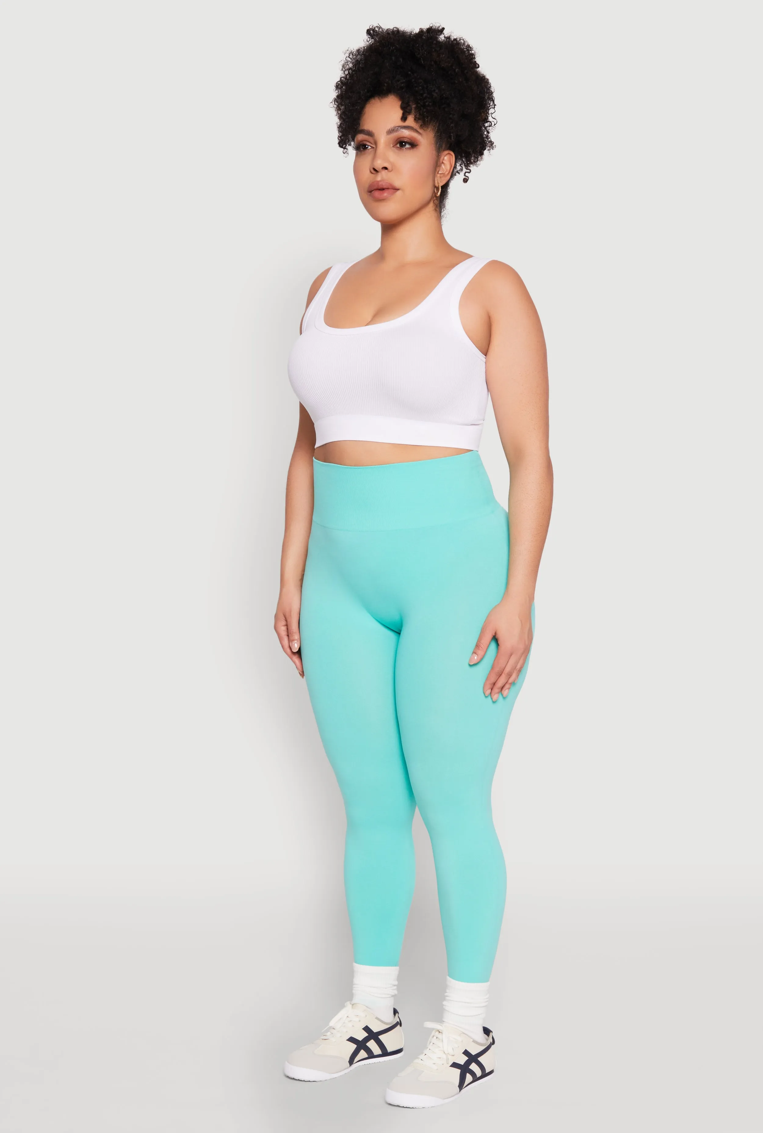 Plus Size High Waisted Seamless Leggings sold by Rainbow product image thumbnail 3