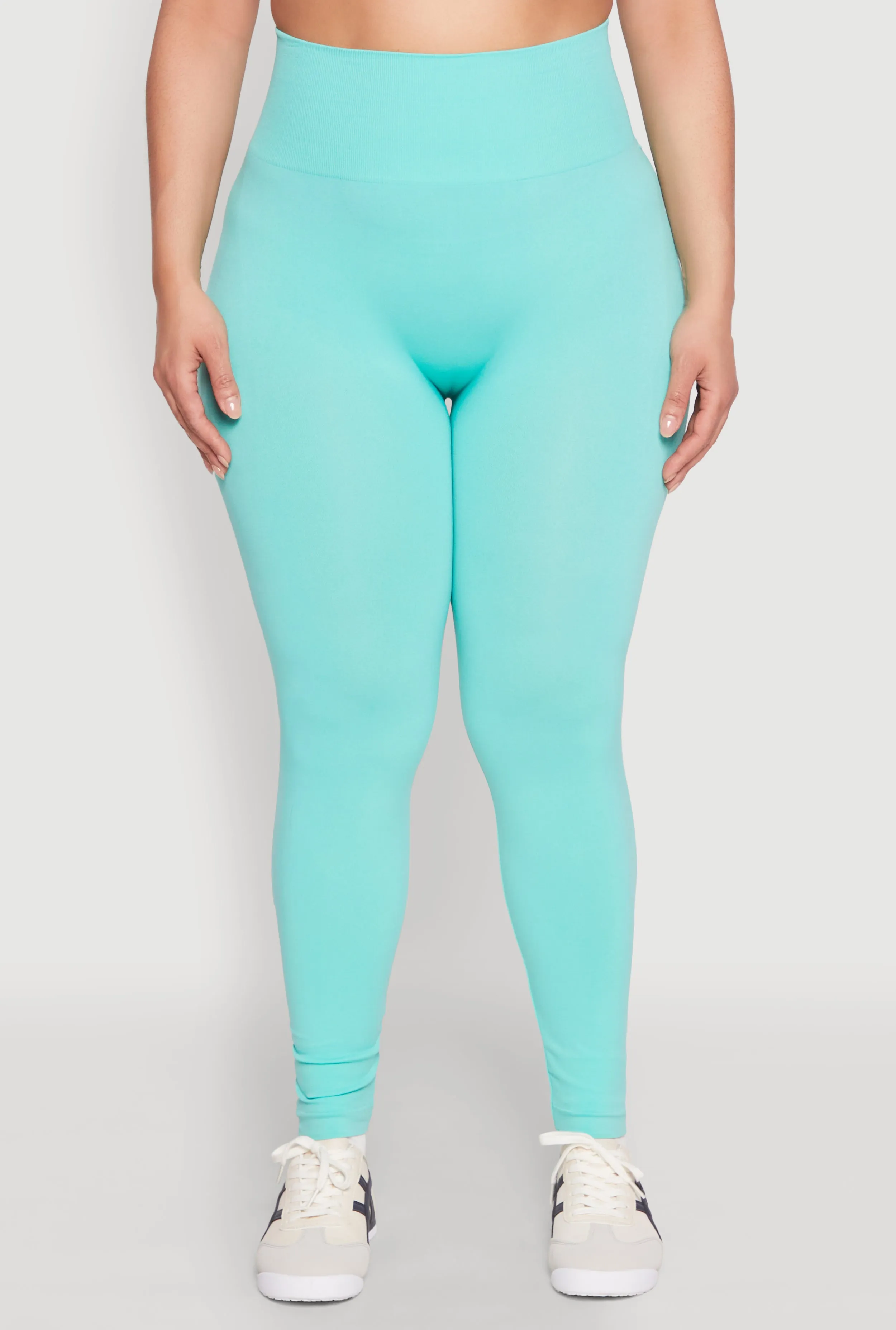 Plus Size High Waisted Seamless Leggings sold by Rainbow product image thumbnail 5