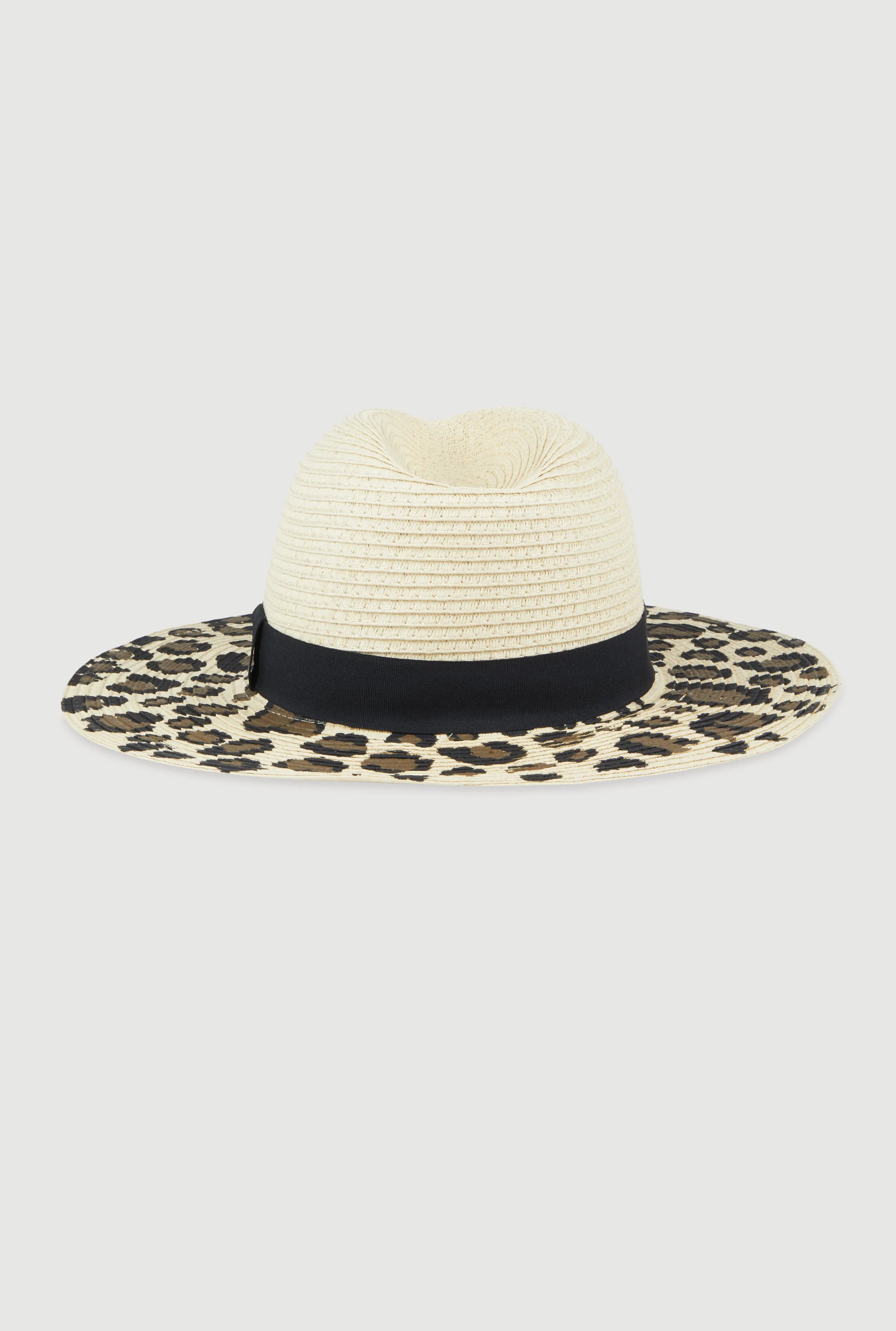Animal Print Straw Fedora Hat sold by Rainbow product image thumbnail 5