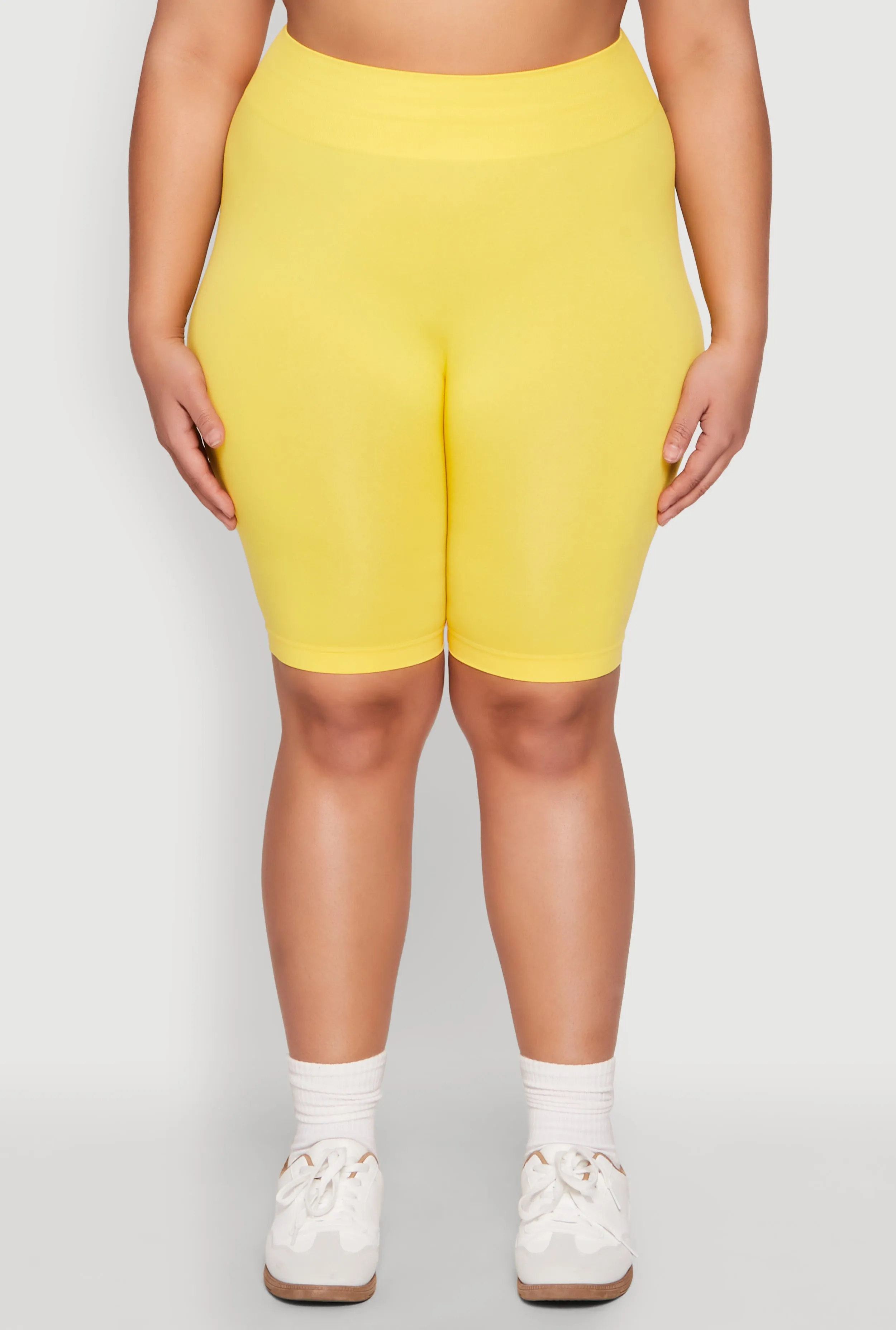 Plus Size High Waist Seamless Biker Shorts sold by Rainbow product image thumbnail 5