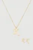 K Initial Necklace and Earrings sold by Rainbow