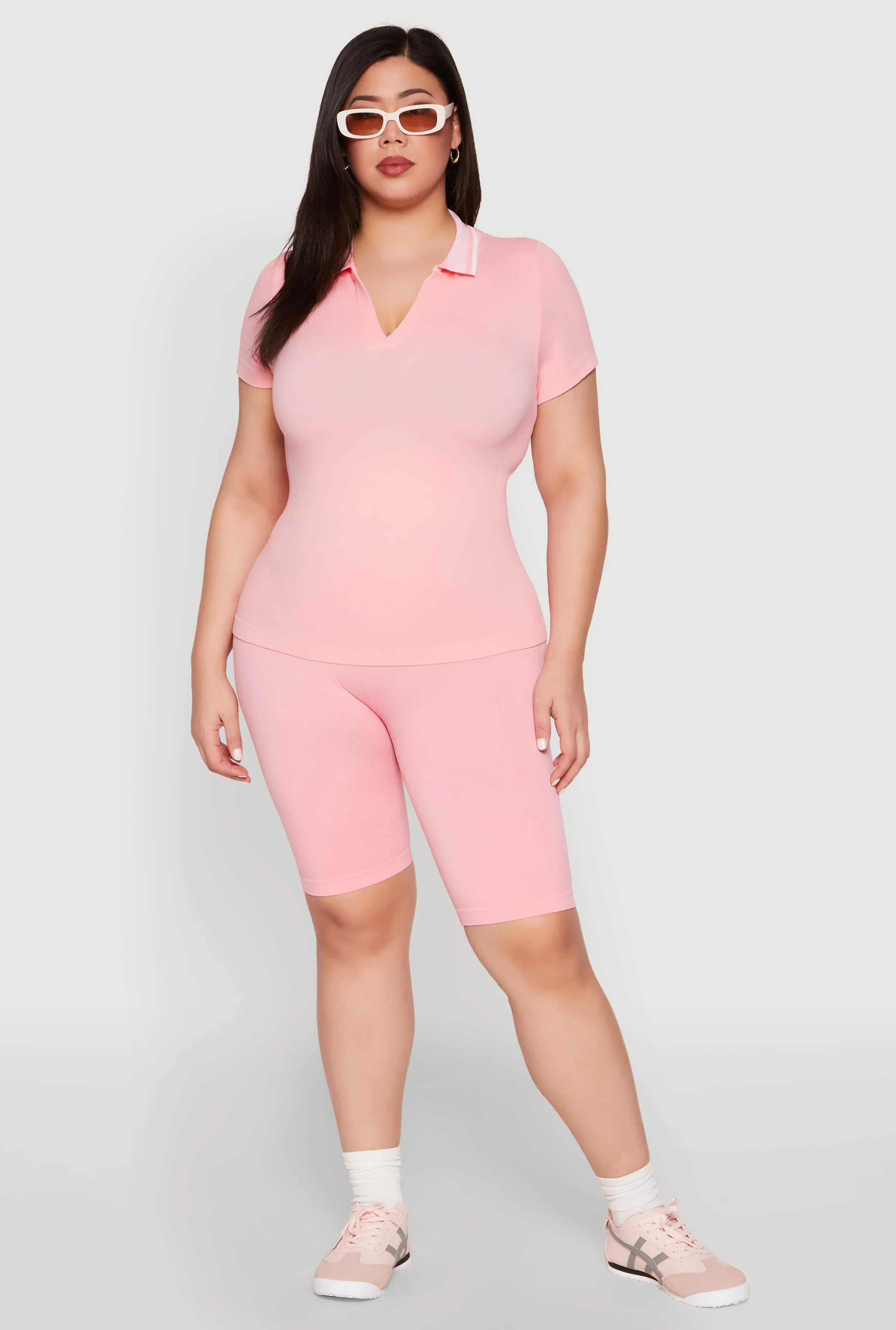 Plus Size High Waisted Biker Shorts sold by Rainbow product image thumbnail 2