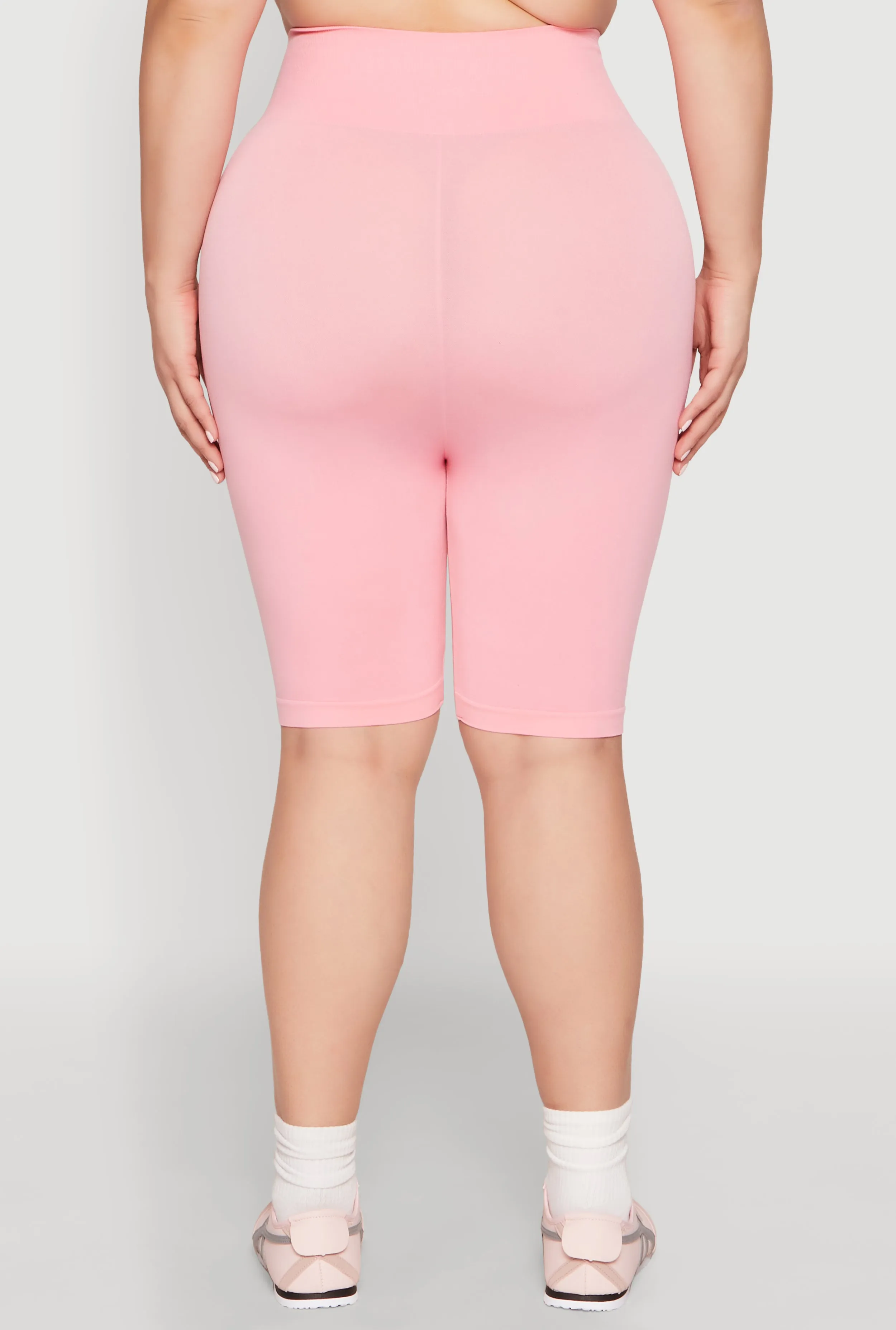 Plus Size High Waisted Biker Shorts sold by Rainbow product image thumbnail 5