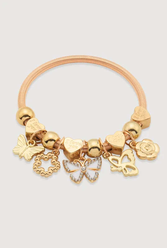I Love You Charm Bracelet sold by Rainbow