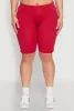 Plus Size High Waisted Cargo Pocket Biker Shorts sold by Rainbow