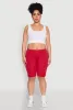 Plus Size High Waisted Cargo Pocket Biker Shorts sold by Rainbow