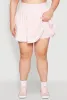 Plus Size Varsity Stripe Detail Tennis Skort sold by Rainbow