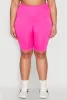 Plus Size High Waist Seamless Biker Shorts sold by Rainbow