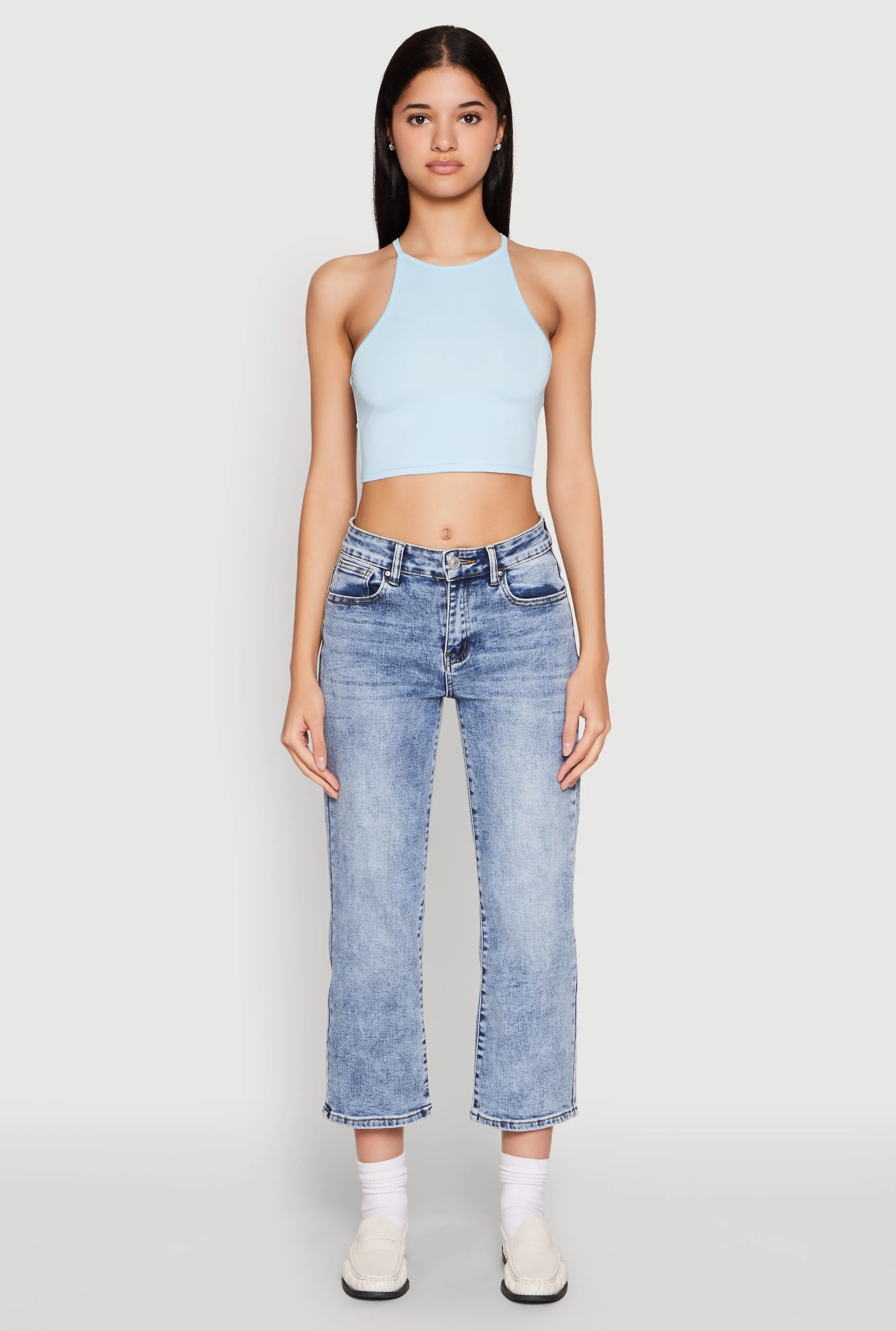 Daisy High Neck Cropped Tank Top sold by Rainbow product image thumbnail 3