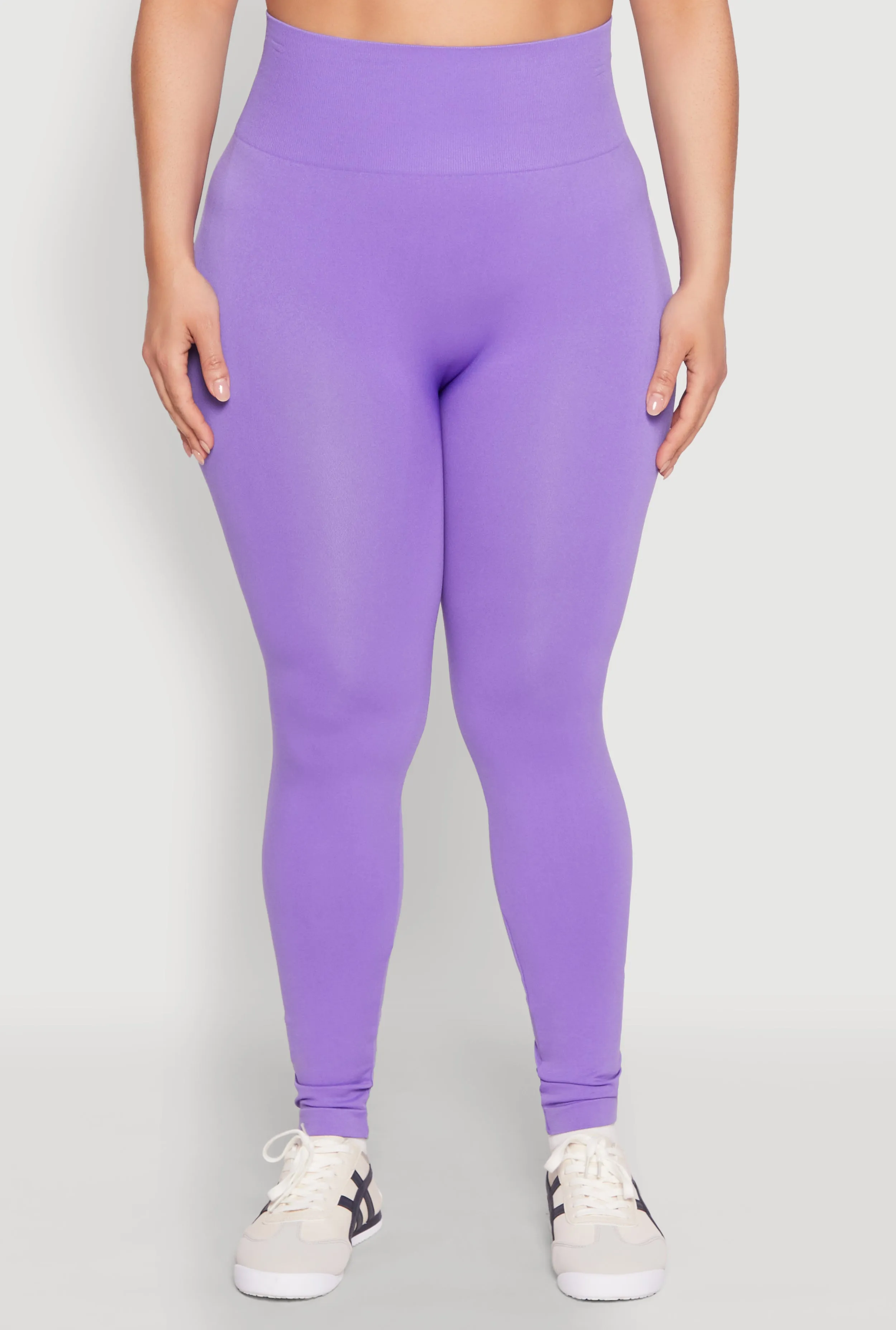 Plus Size High Waisted Seamless Leggings sold by Rainbow product image thumbnail 5