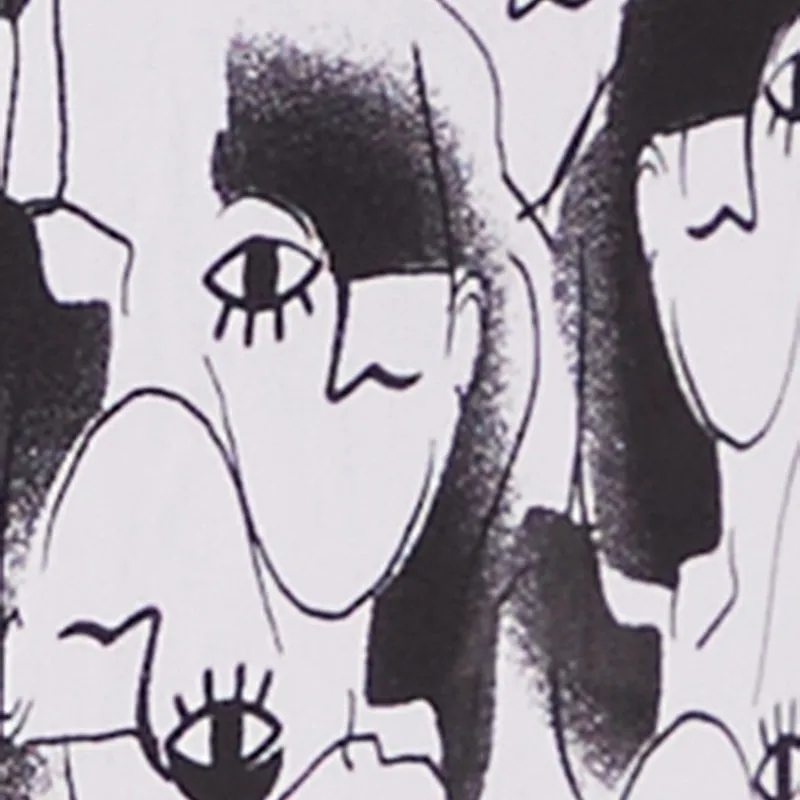 Plus Size Mesh Face Print Duster sold by Rainbow product image thumbnail 4