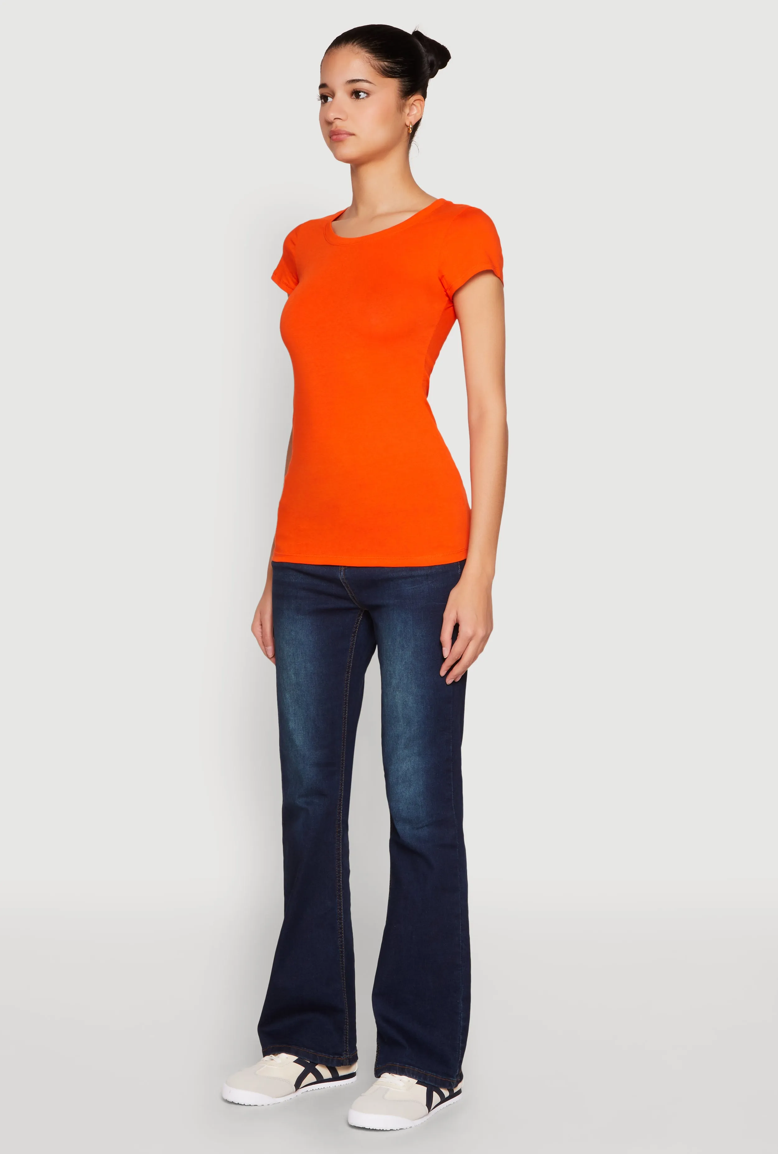 Short Sleeve Scoop Neck Tee sold by Rainbow product image thumbnail 5