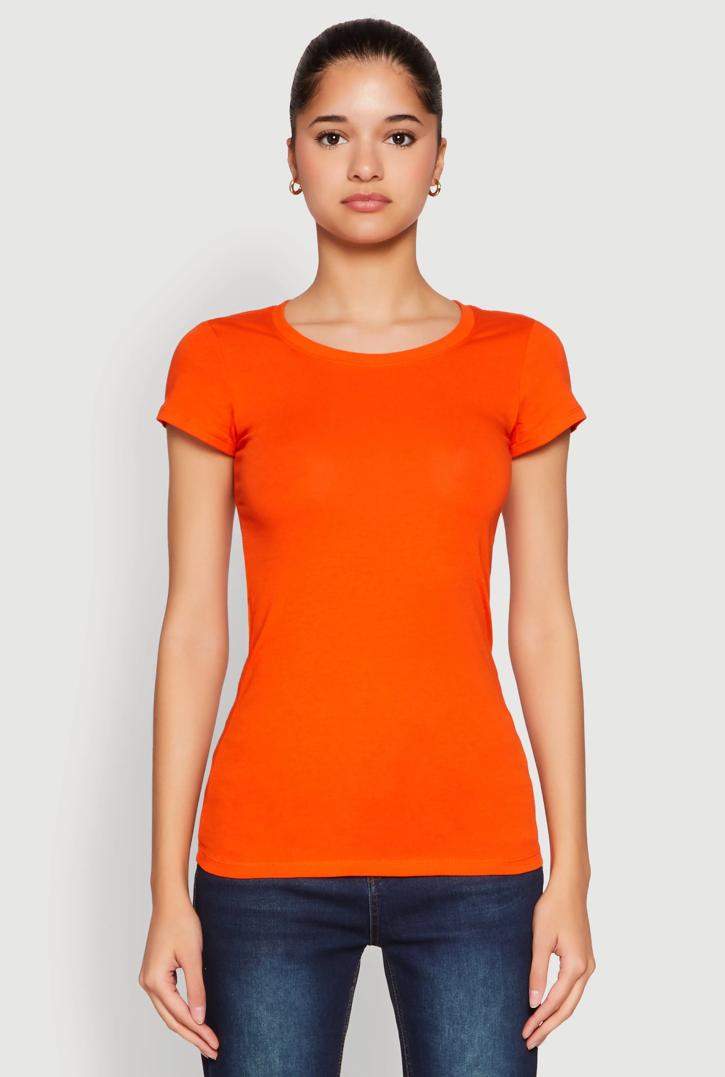 Short Sleeve Scoop Neck Tee sold by Rainbow product image thumbnail 2