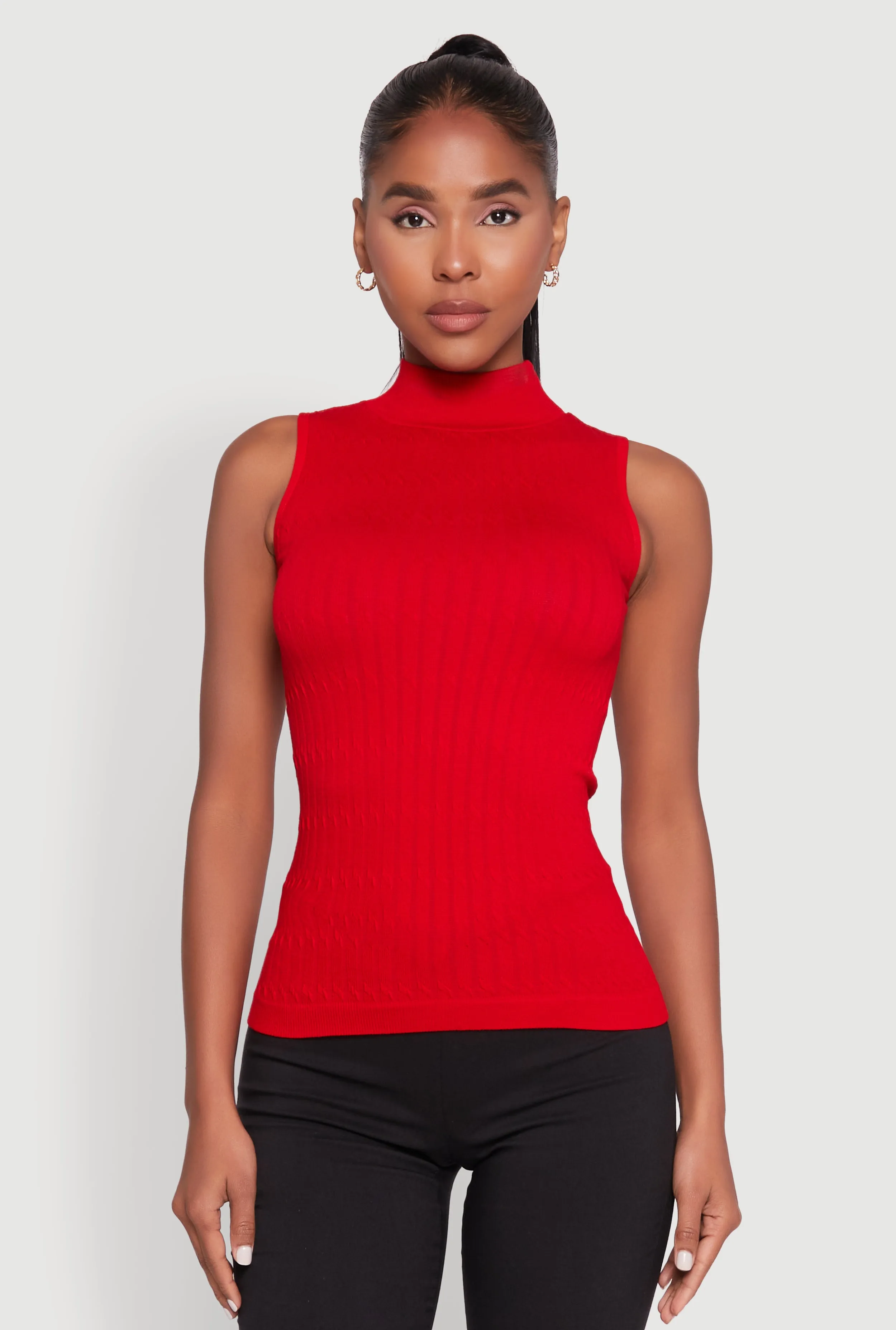 Seamless Mock Neck Tank Top sold by Rainbow product image thumbnail 3