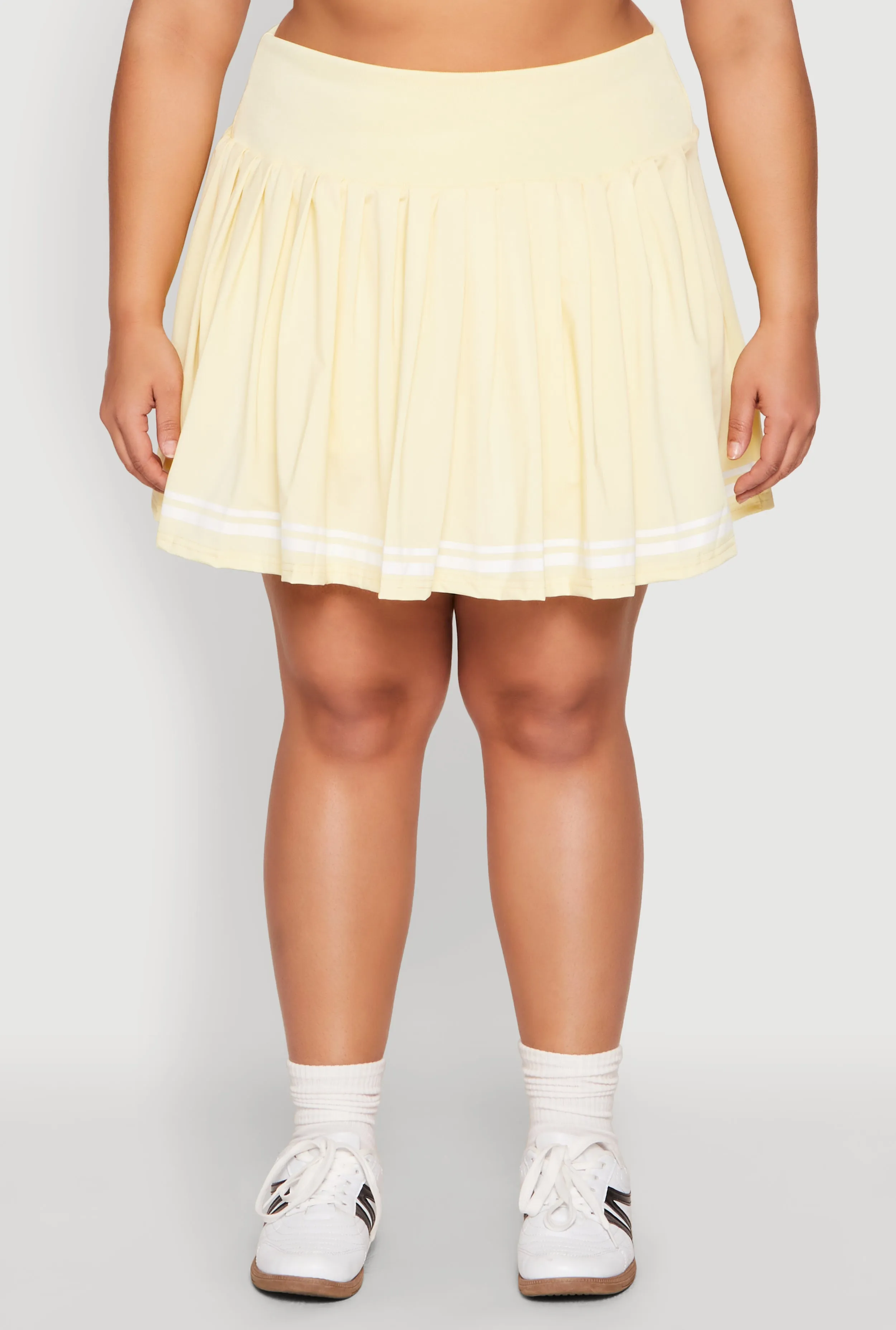 Plus Size Varsity Stripe Detail Tennis Skort sold by Rainbow product image thumbnail 3