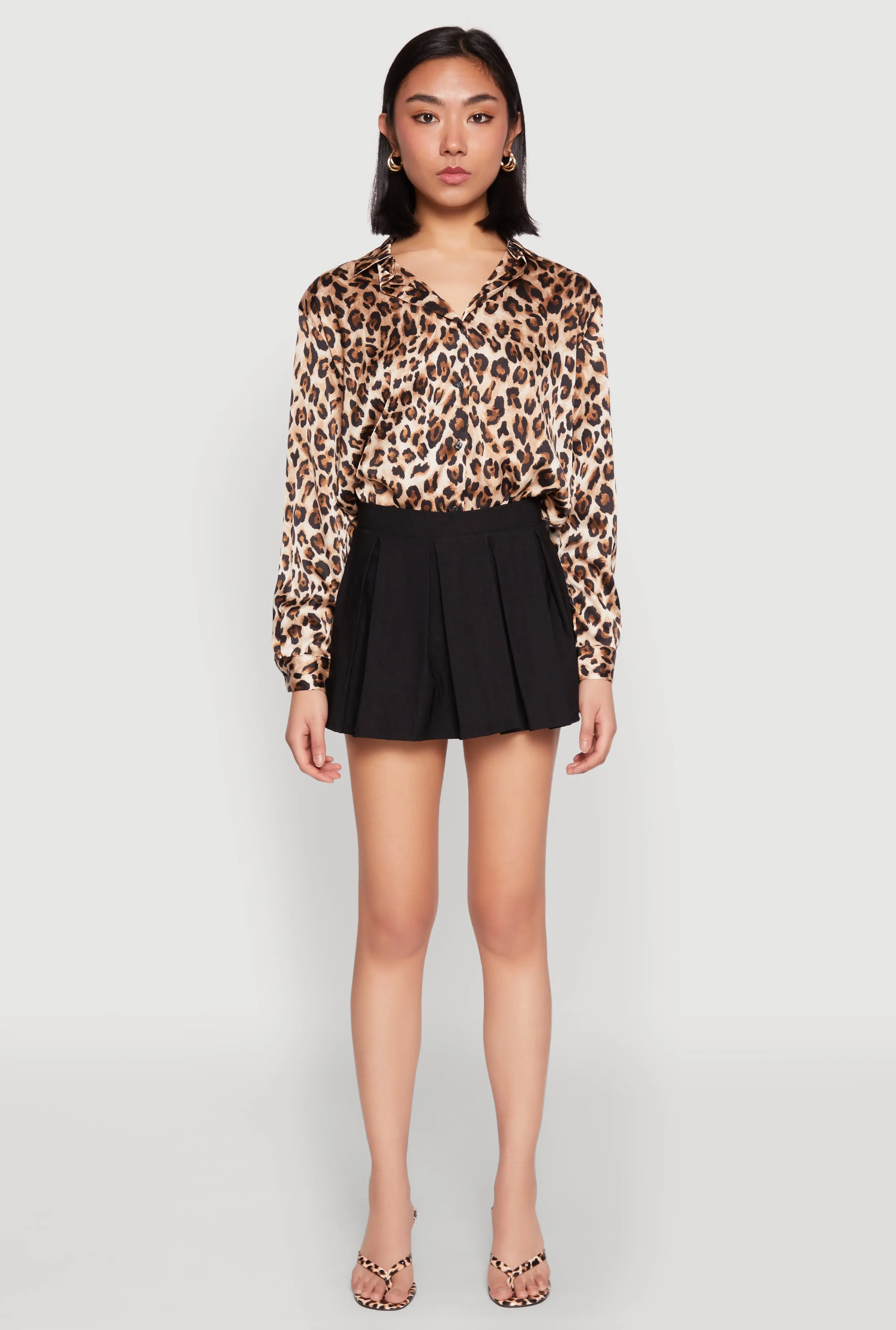 Solid Mini Pleated Skirt sold by Rainbow product image thumbnail 2