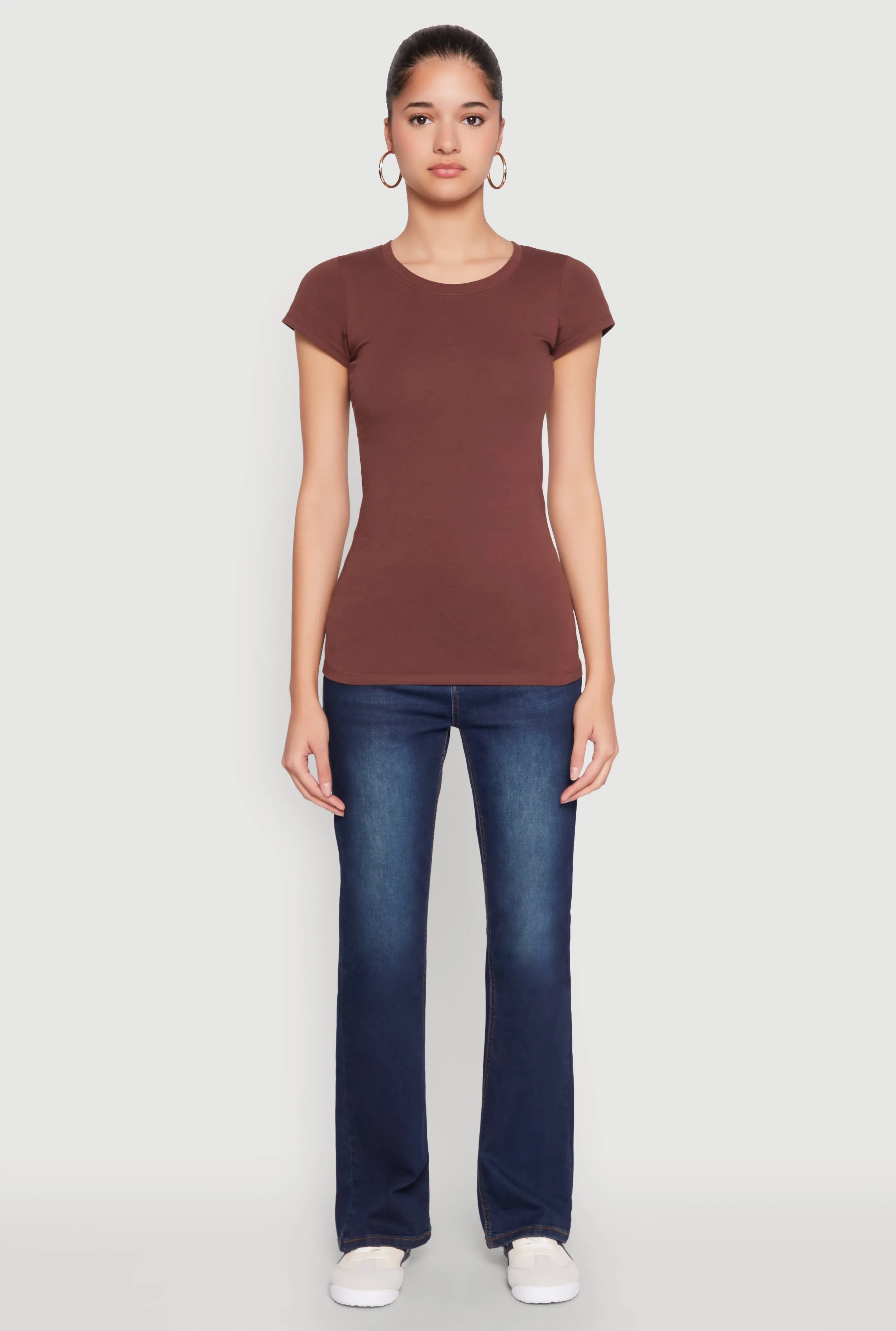 Short Sleeve Scoop Neck Tee sold by Rainbow product image thumbnail 3