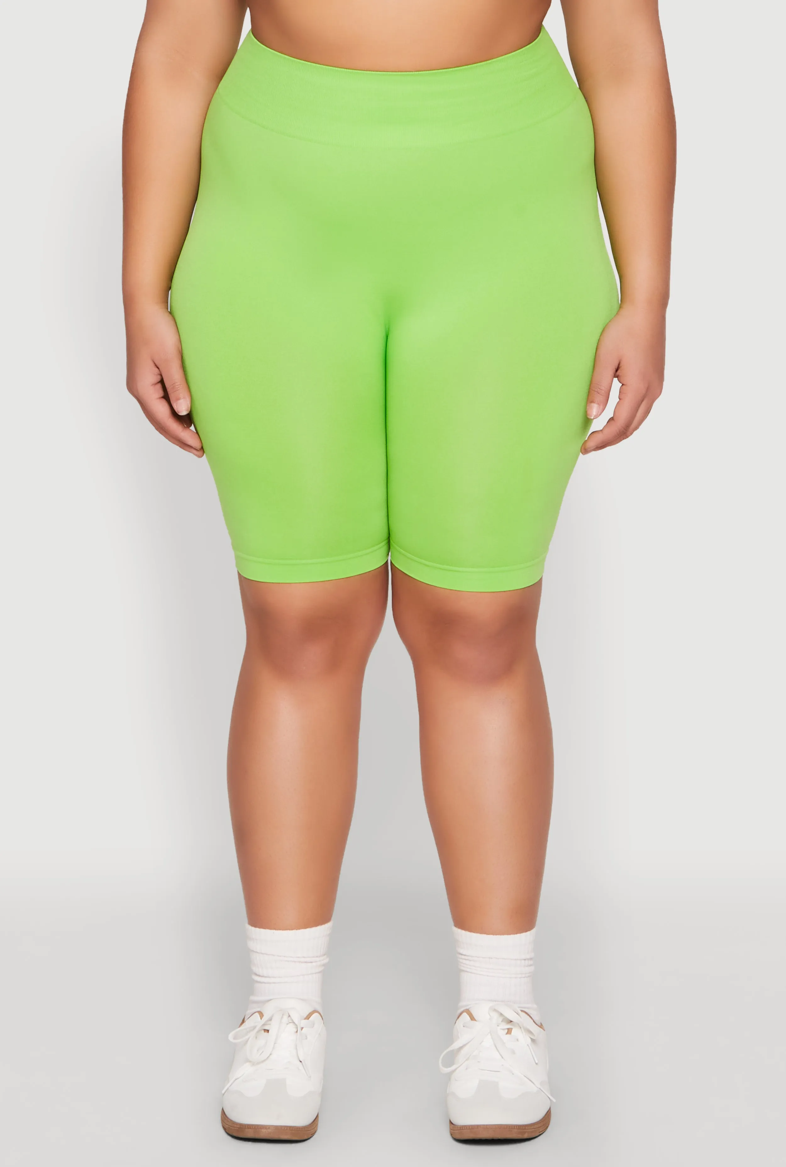 Plus Size High Waist Seamless Biker Shorts sold by Rainbow product image thumbnail 5
