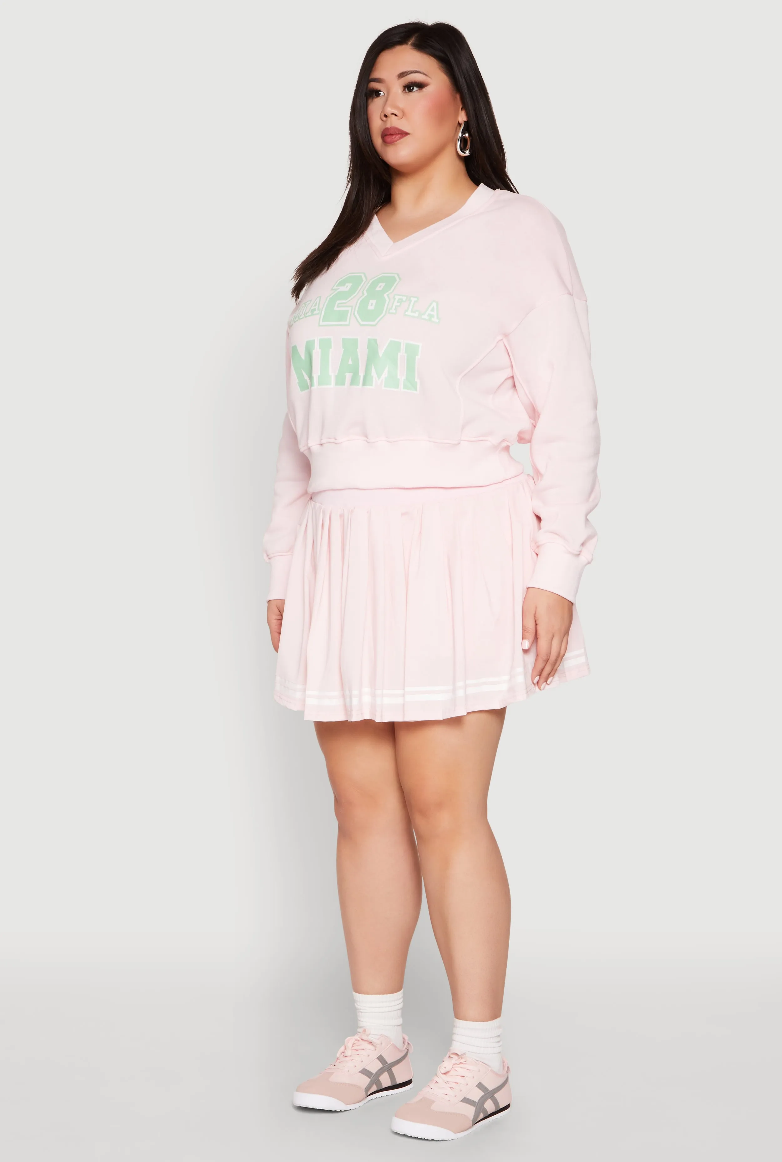 Plus Size V Neck Graphic Sweatshirt sold by Rainbow product image thumbnail 5