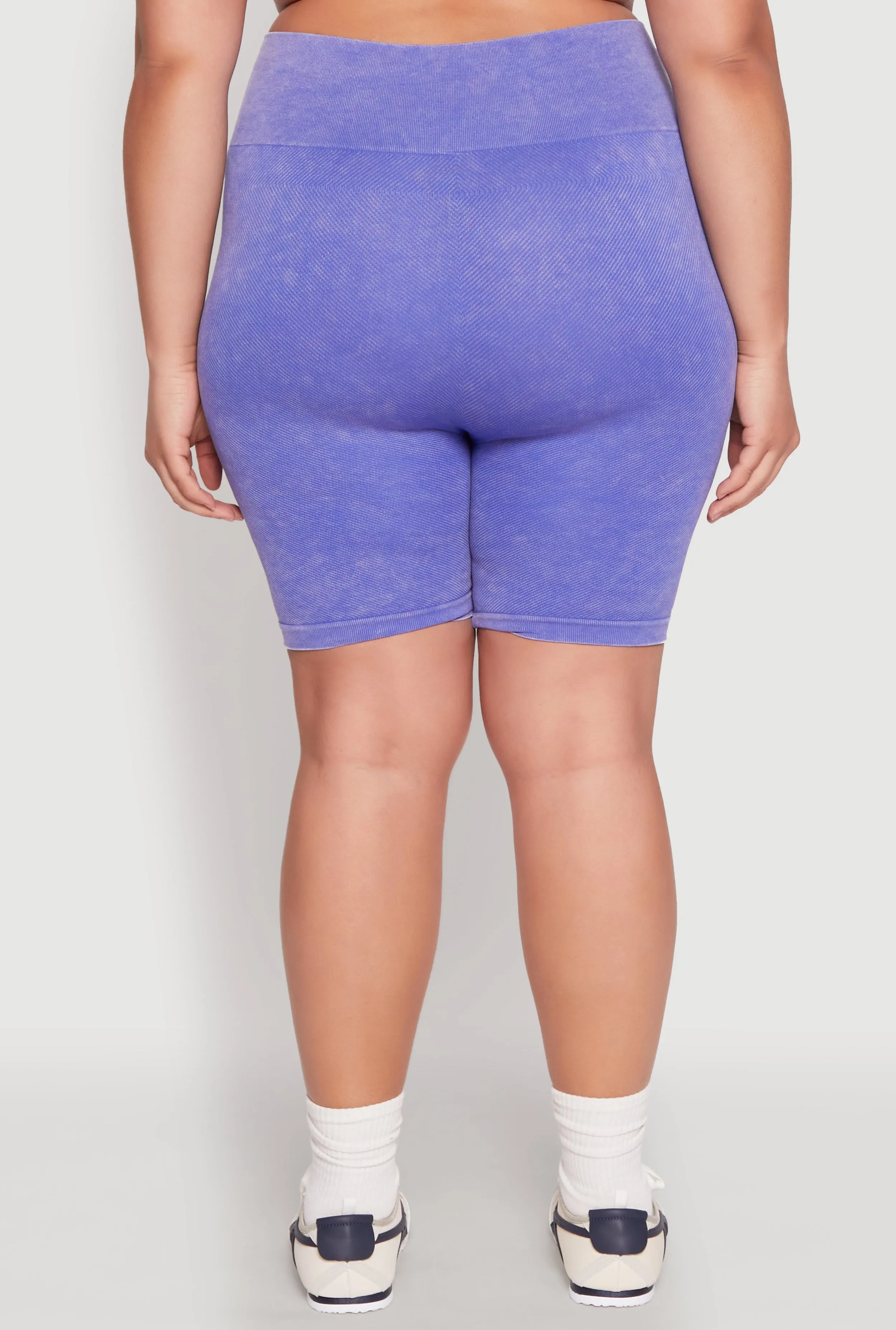 Plus Size Mineral Wash Biker Shorts sold by Rainbow product image thumbnail 5