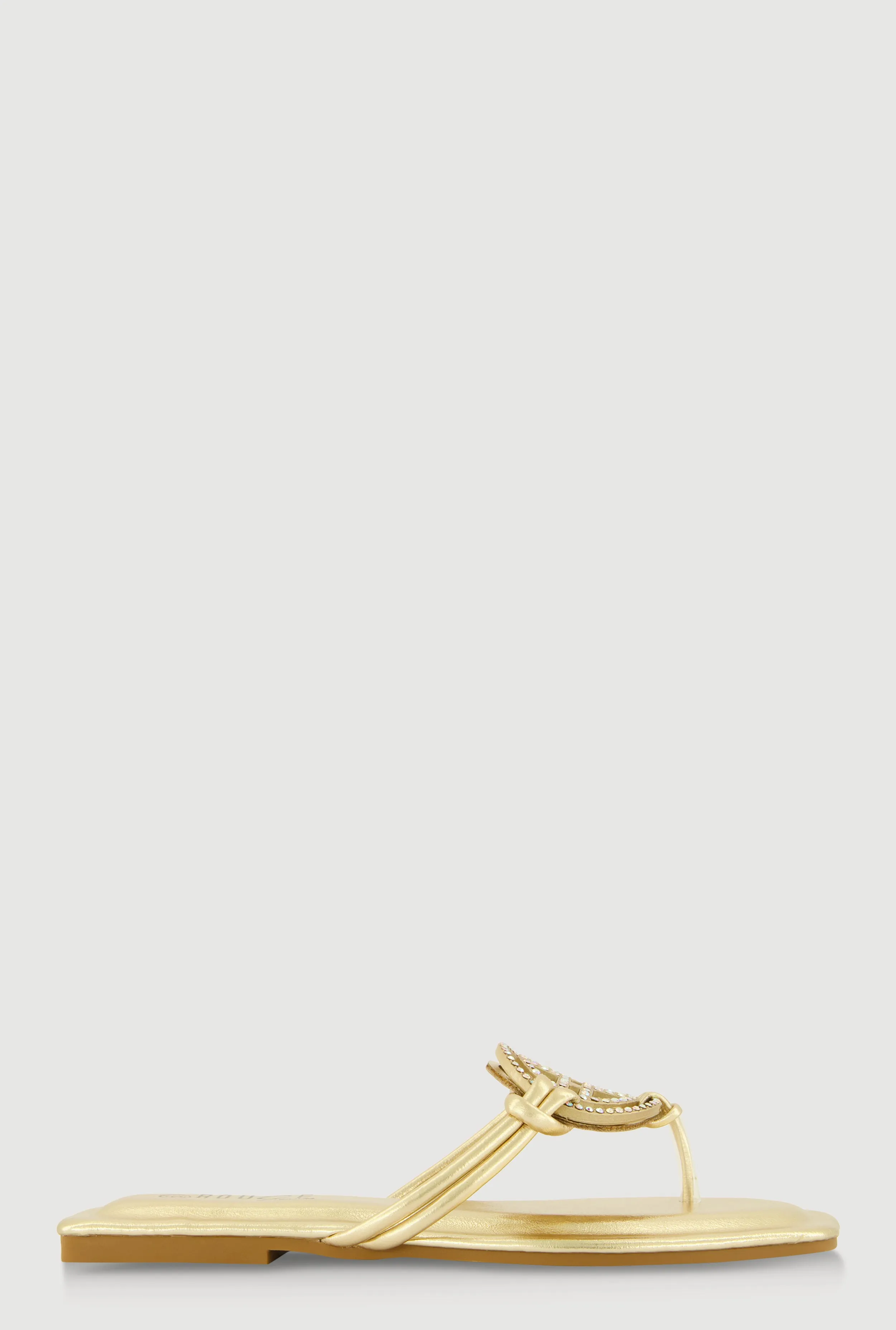 Rhinestone Geometric Pendant Thong Sandals sold by Rainbow product image thumbnail 2