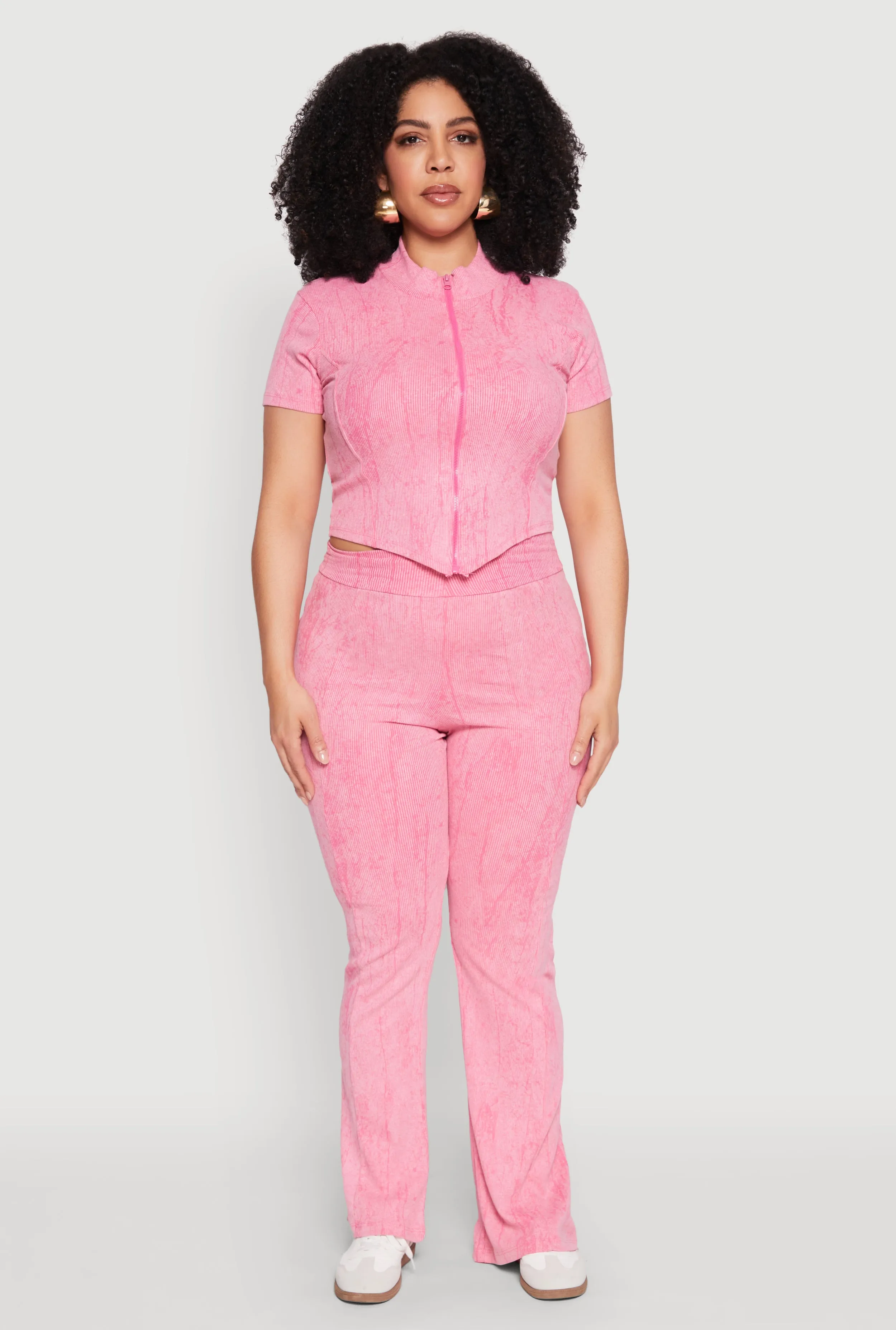 Plus Size Mineral Wash Boot Cut Pants sold by Rainbow product image thumbnail 2