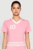 Daisy 10 Varsity Stripe Polo Shirt sold by Rainbow