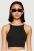 Daisy High Neck Cropped Tank Top sold by Rainbow