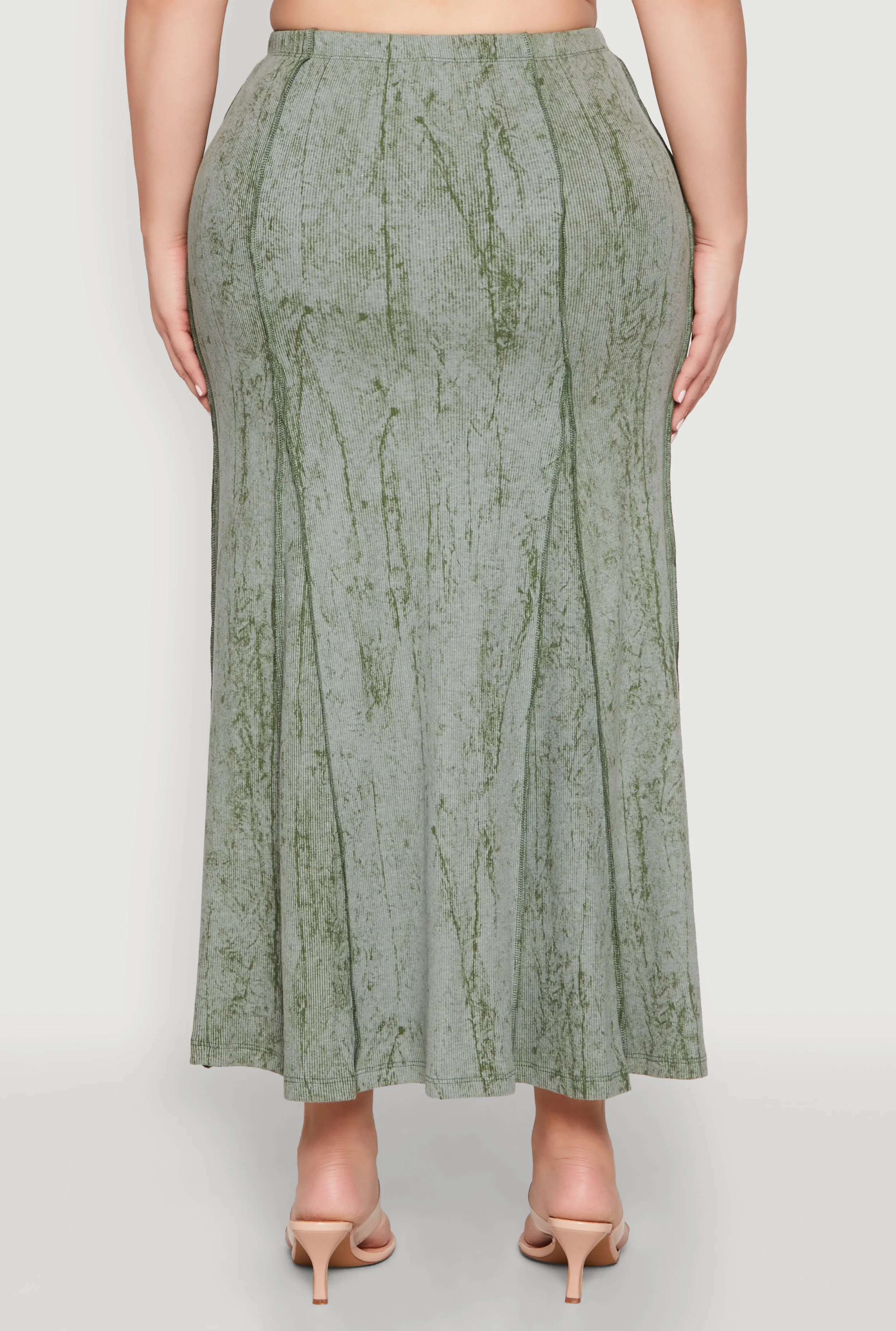 Plus Size Mineral Wash Pintuck Short Sleeve Top sold by Rainbow product image thumbnail 5